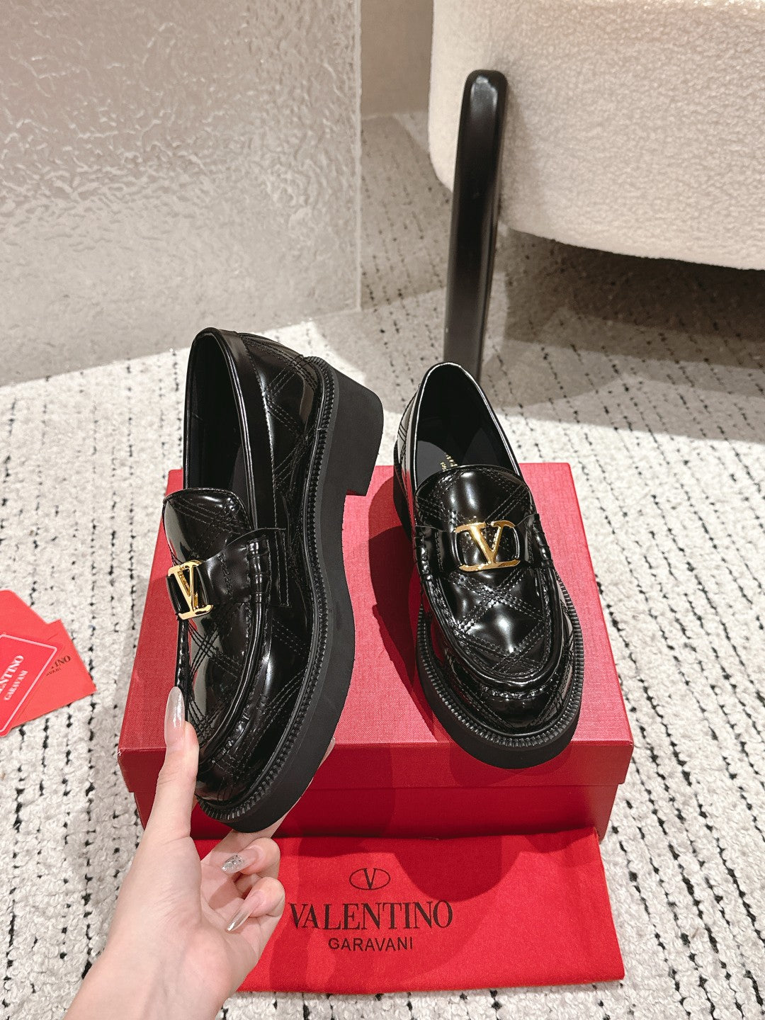 VT Vlogo Loafer Black Patent Leather 359840