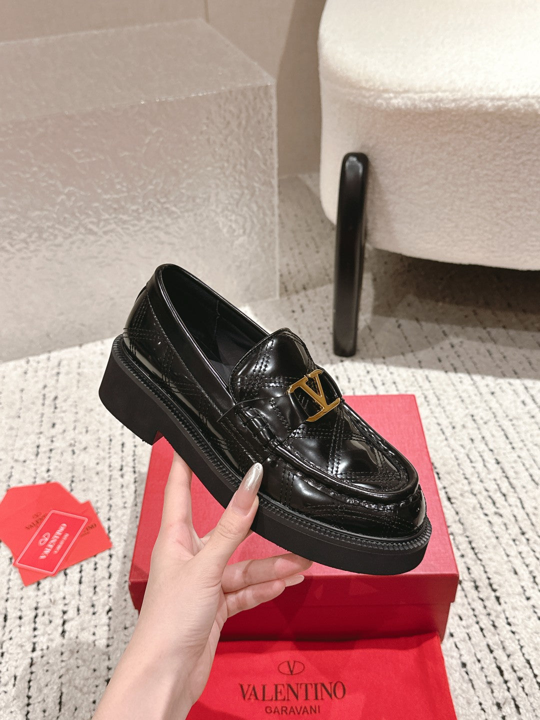 VT Vlogo Loafer Black Patent Leather 359840