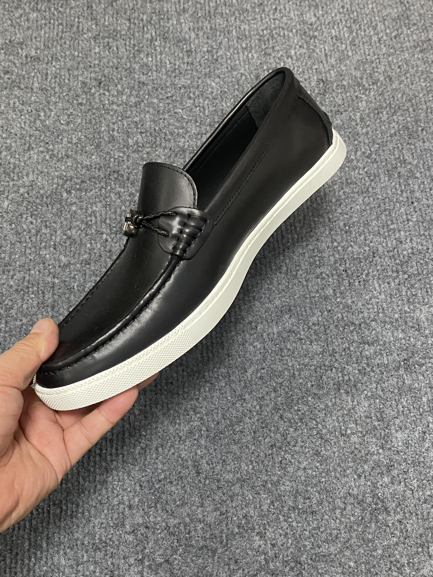 HM Men's Ignacio Loafer Black Calfskin 734441