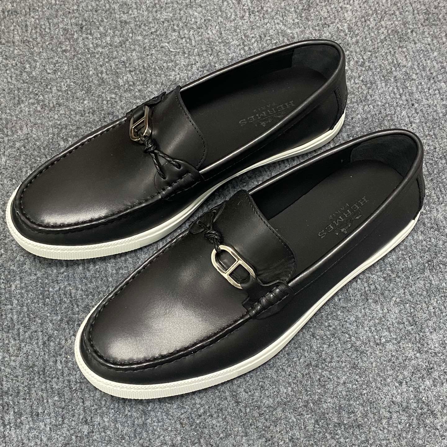 HM Men's Ignacio Loafer Black Calfskin 734441