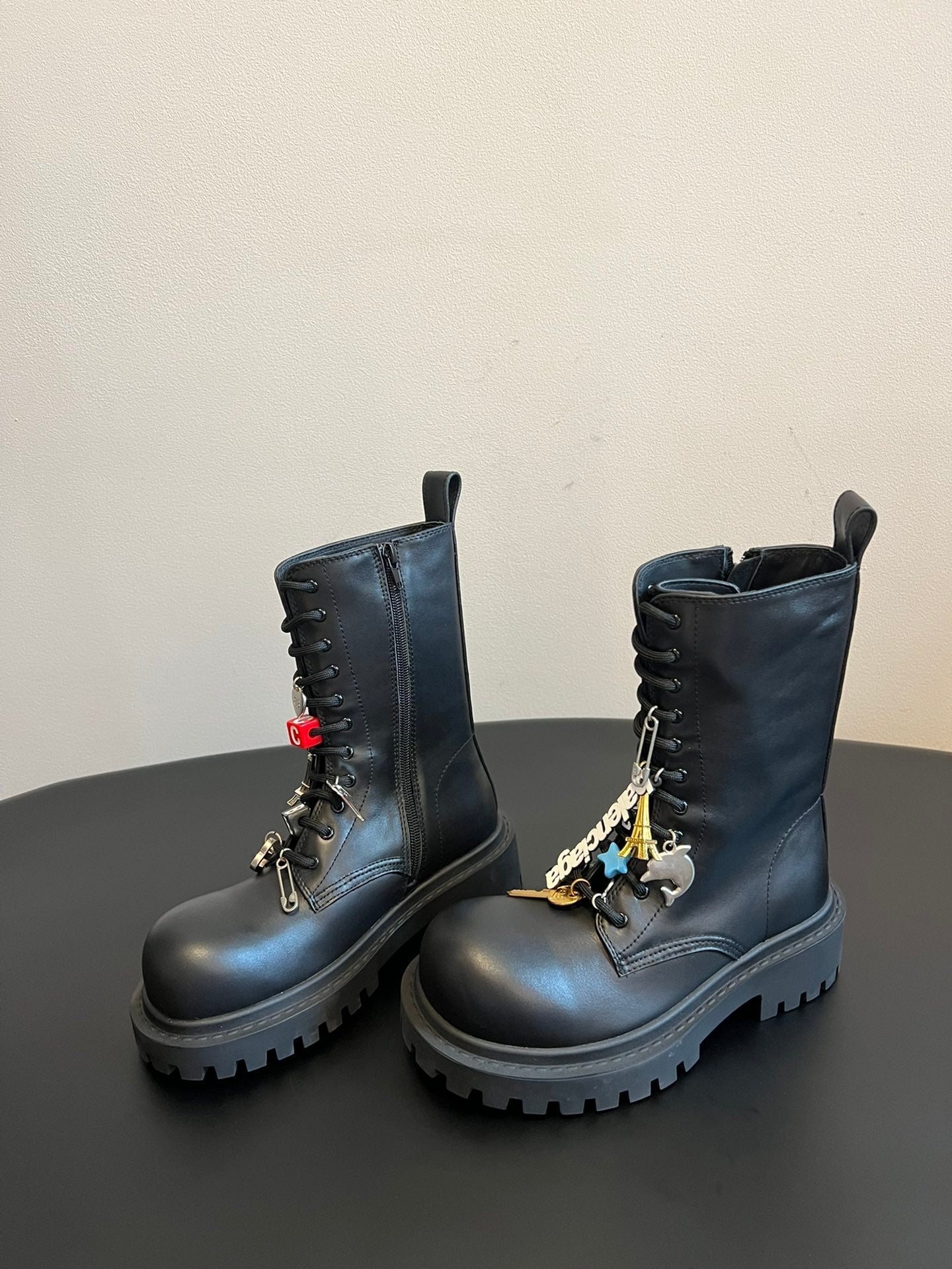 Balenciaga 25ss Martin boots black calfskin 467710