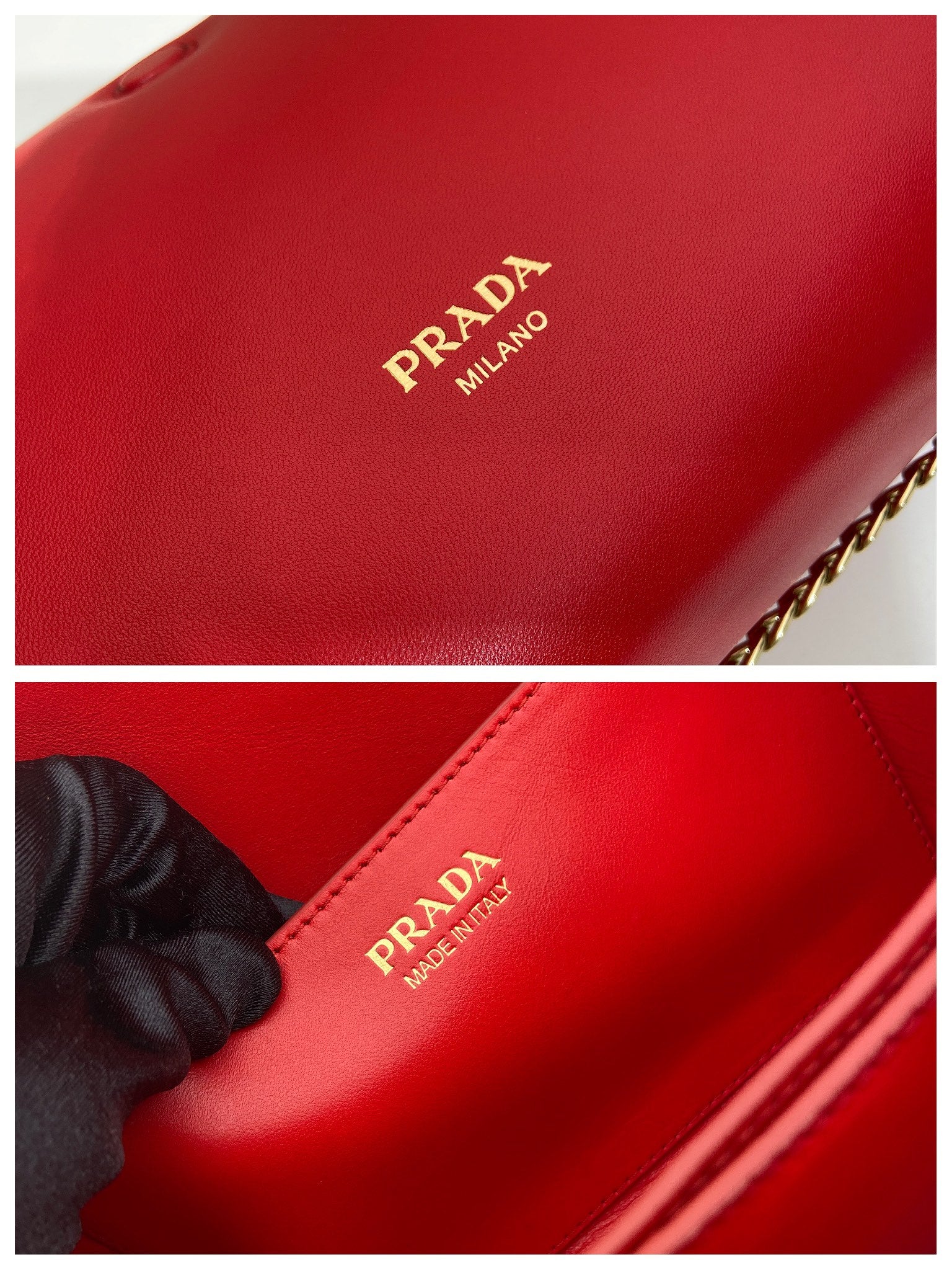 PRA Tumulte bag 24 red leather  280840