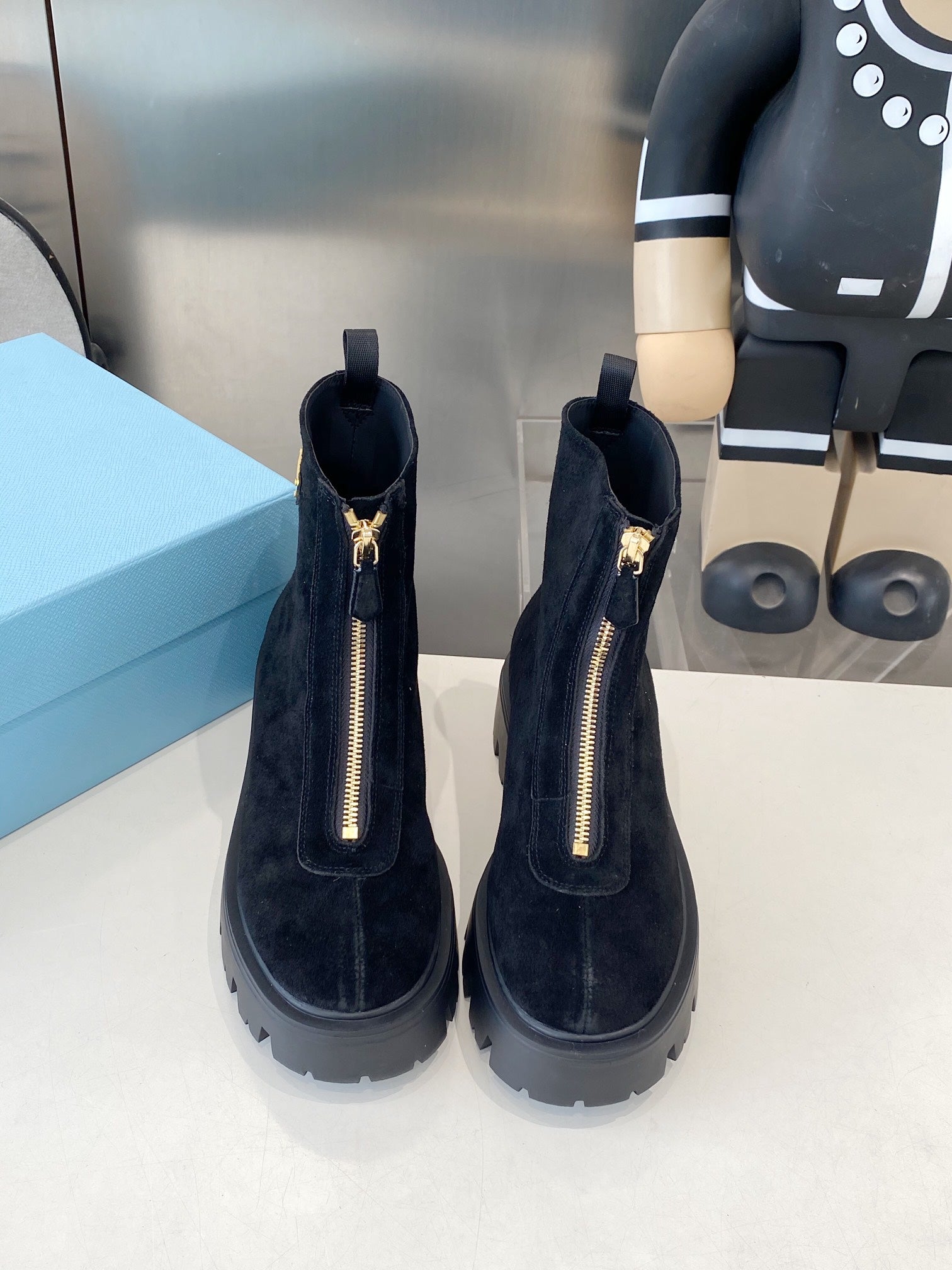 PRA classic slip-on boots black suede 479023