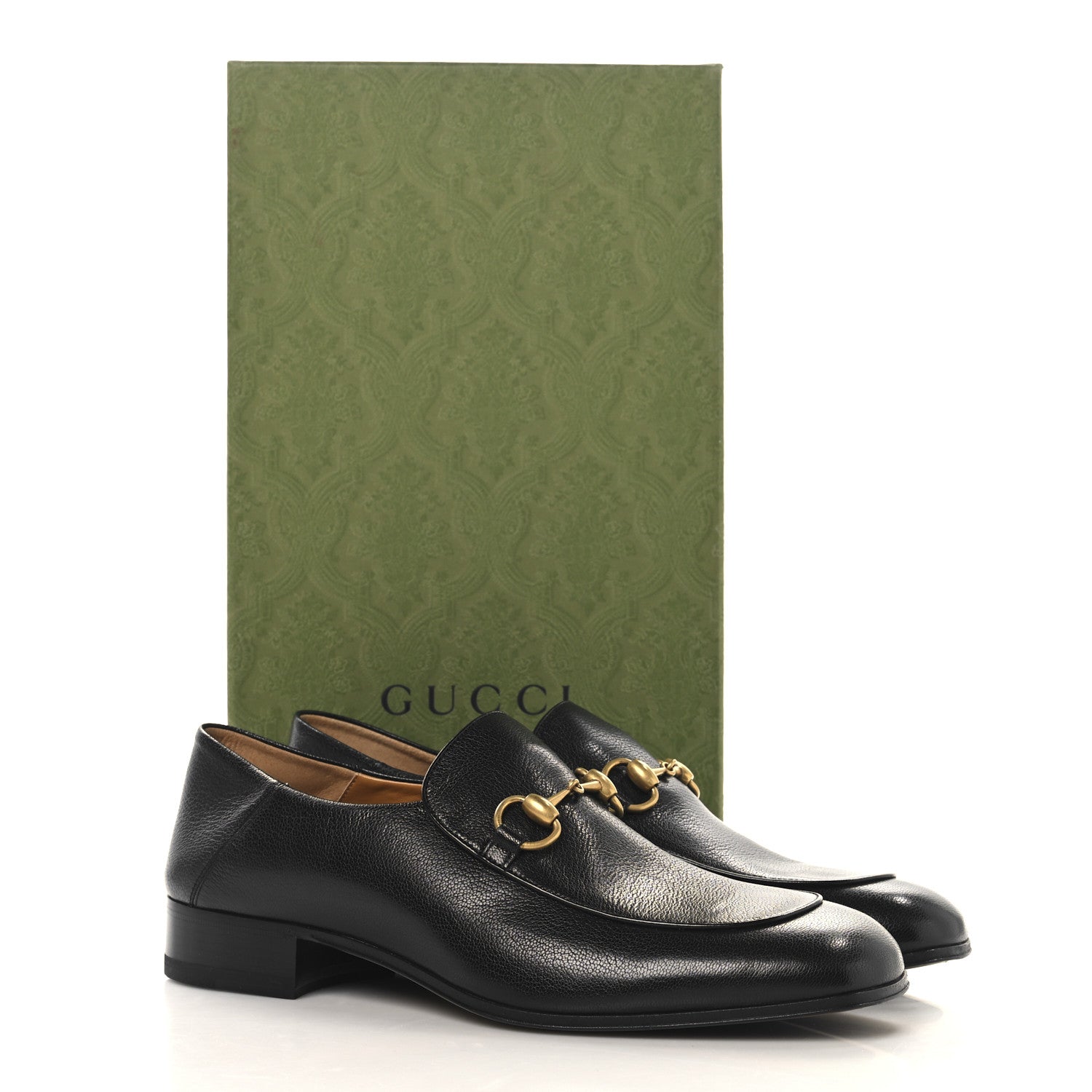 Goatskin Mens Horsebit Loafers 8.5 Black