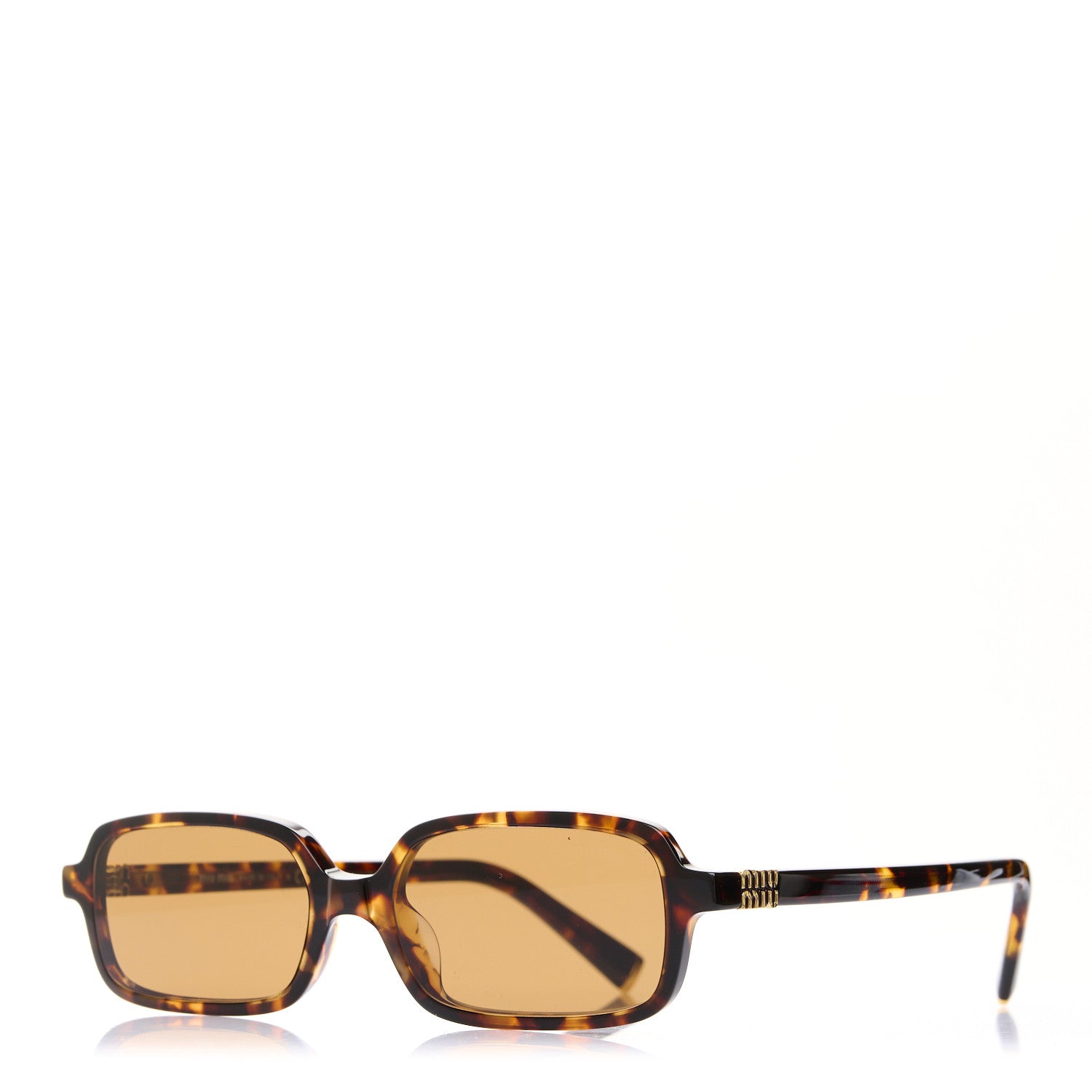 Acetate Rectangle Regard Sunglasses SMU11Z Camel Beige