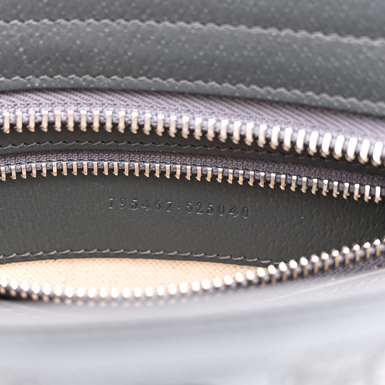 GG Supreme Monogram Textured Dollar Calfskin Web Small Ophidia Shoulder Bag  Grey Black Graphite Grey