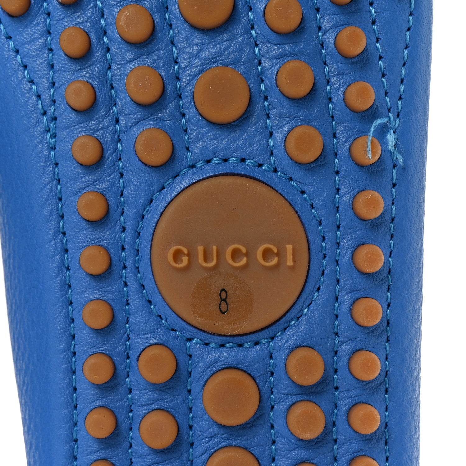 Calfskin Web Mens Horsebit Driver Loafers 8 Blue