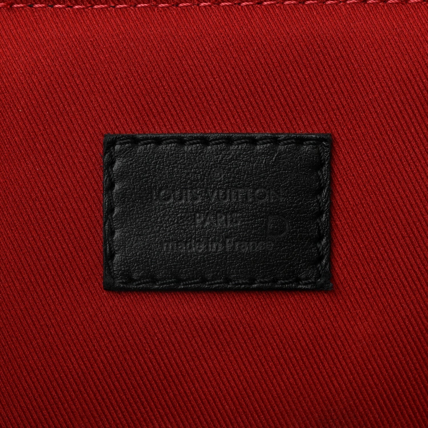 Damier Graphite Utility Backpack Red