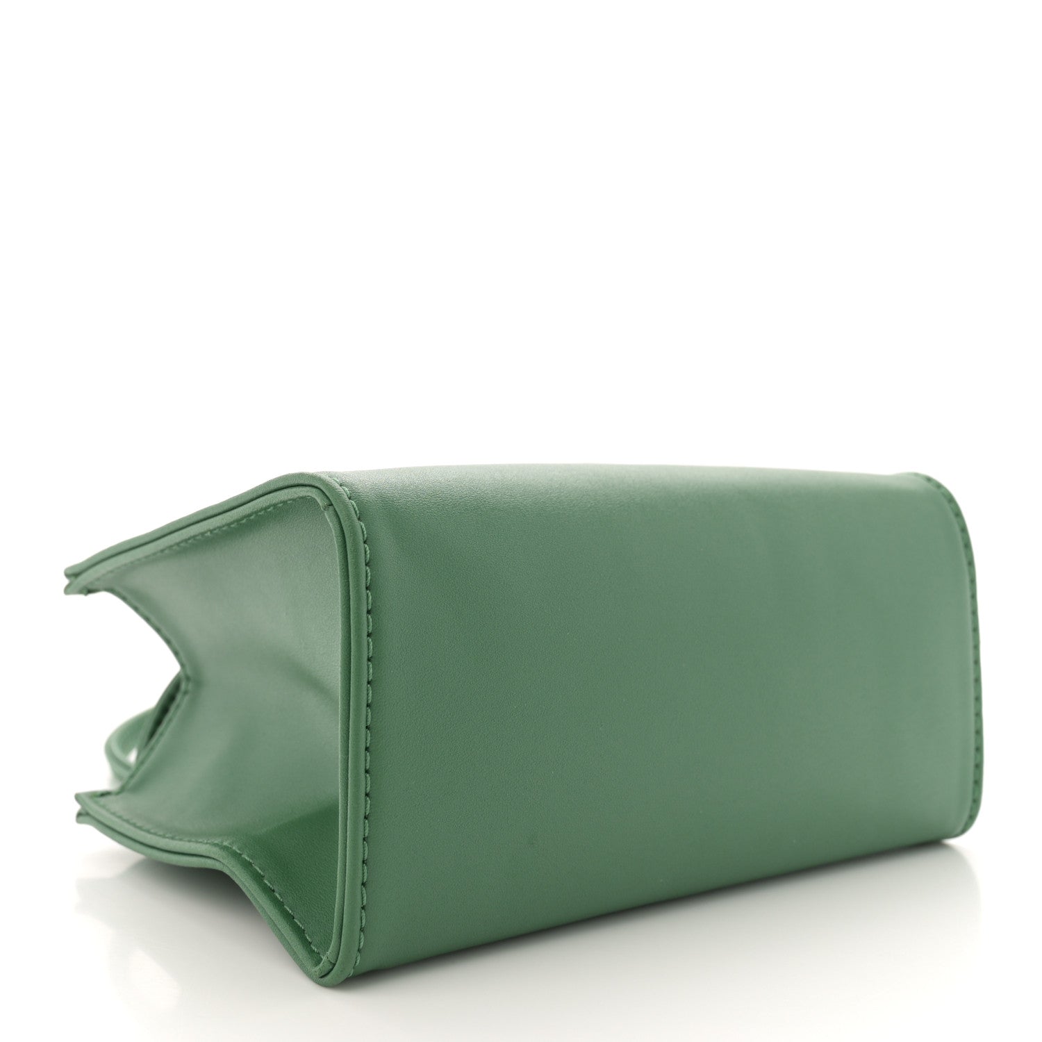 Vegan Leather Small Shopping Bag Leaf