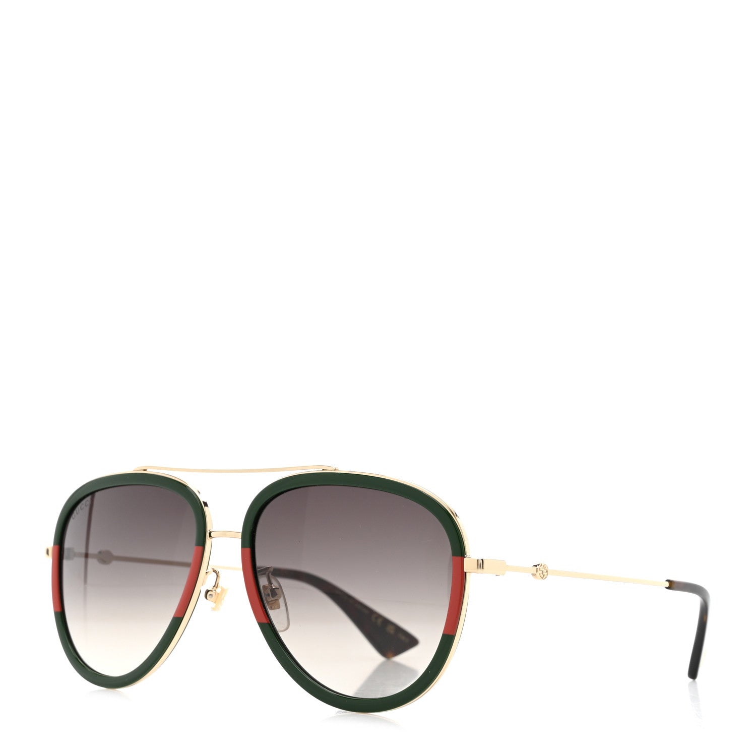 Web Aviator Sunglasses GG0062S Green Red