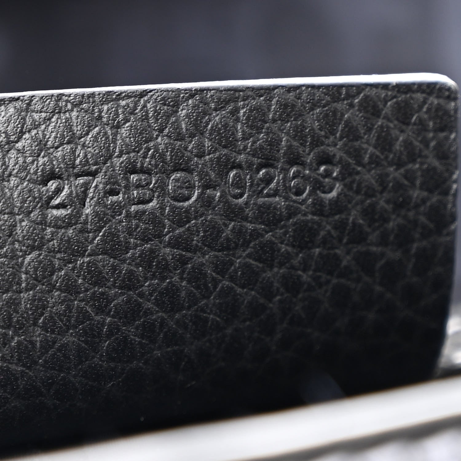 Grained Calfskin Medium Saddle Messenger Bag Black