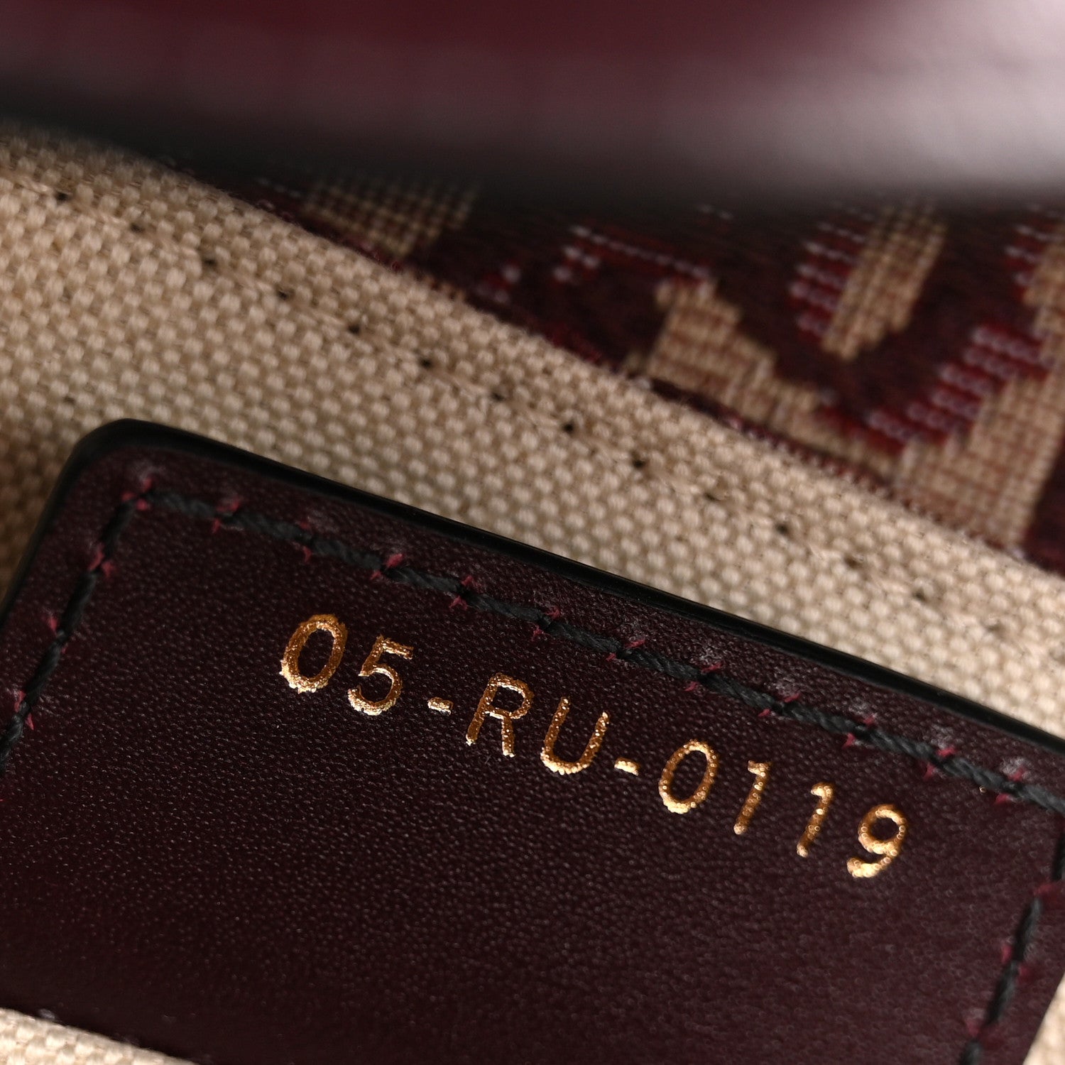 Oblique Saddle Bag Burgundy