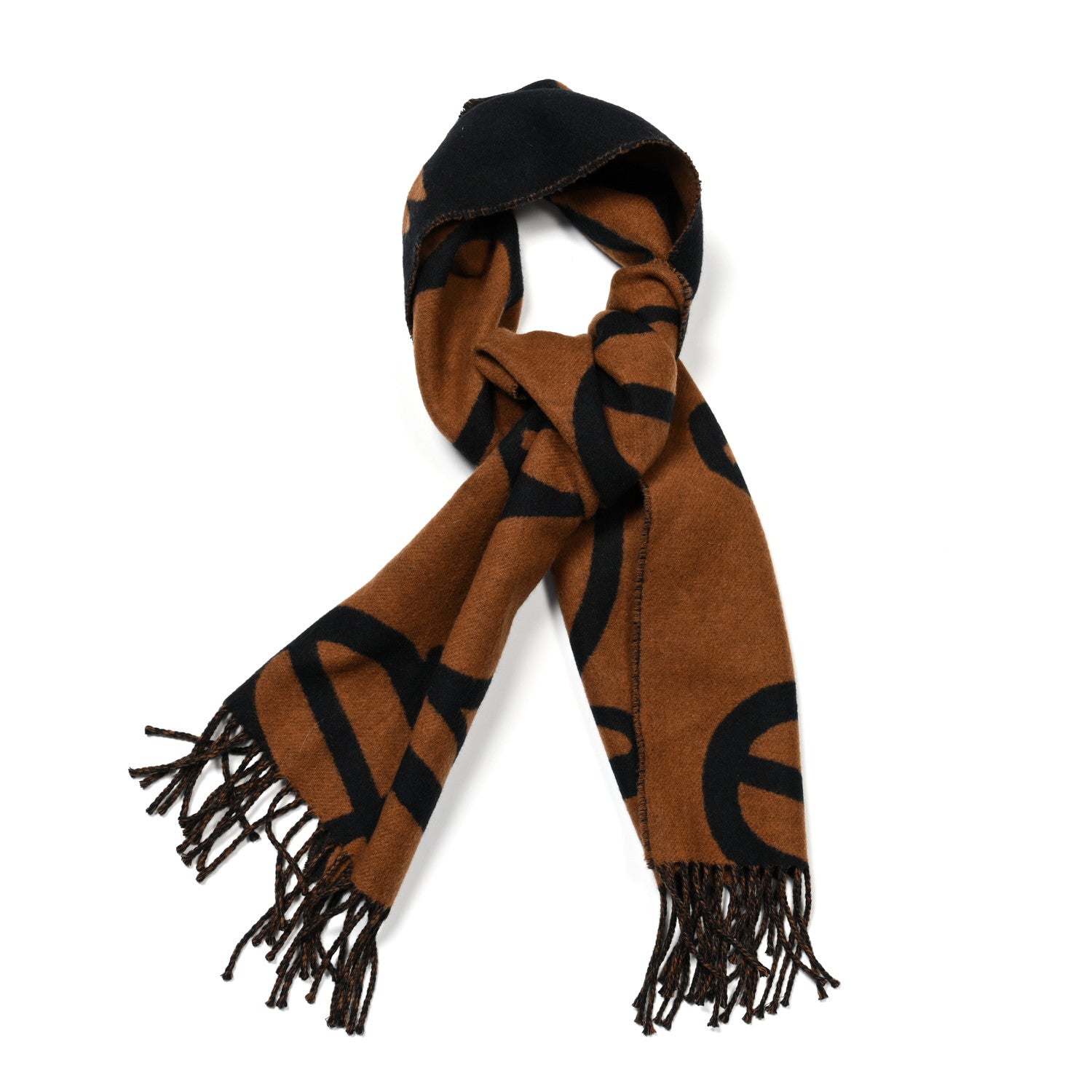 Cashmere Boucles et Camails Muffler Muffler Marine Camel