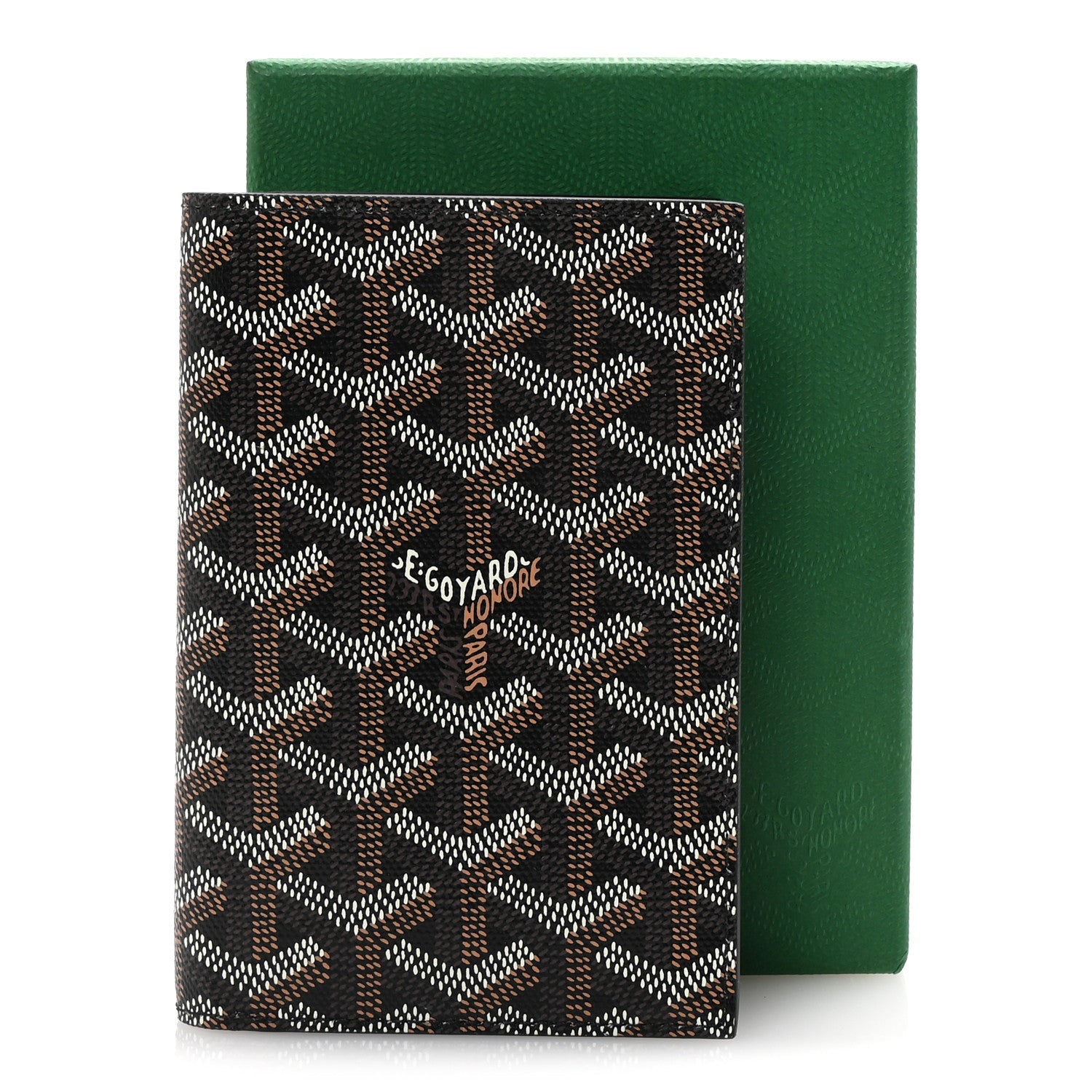 Goyardine Passport Wallet Black