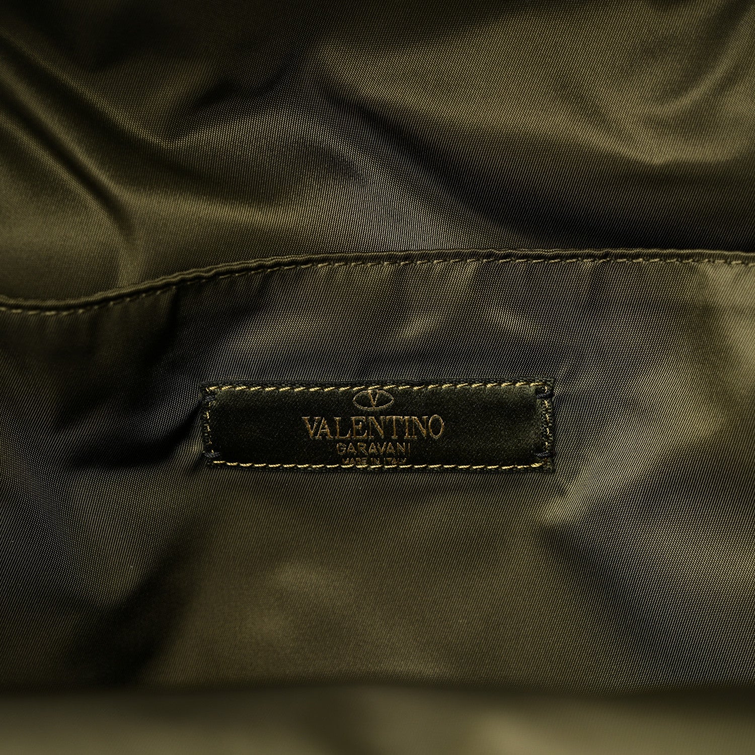 Nylon Camouflage Print Backpack Green Multicolor