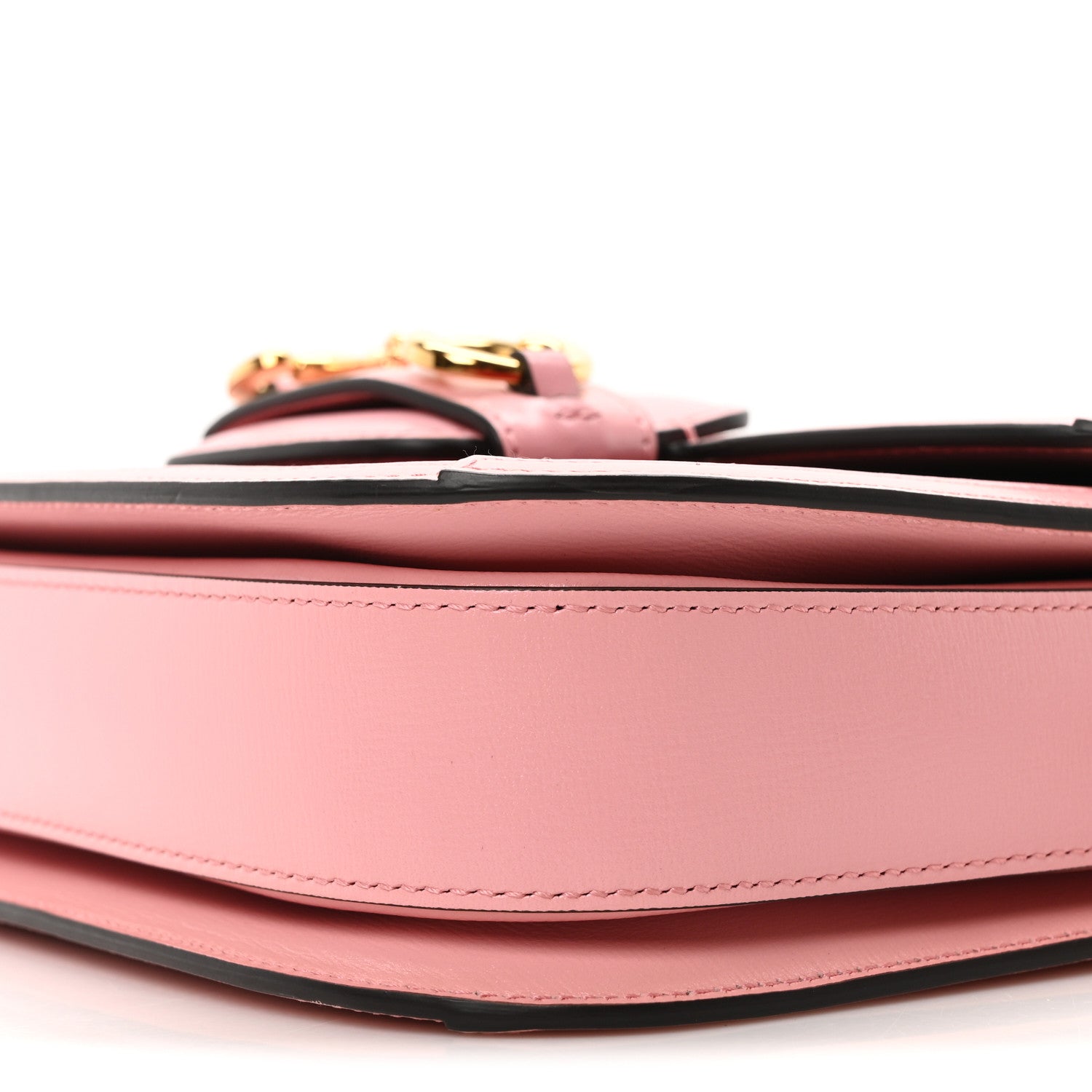 Azalea Calfskin Horsebit 1955 Shoulder Bag New Cherry Red Wild Rose