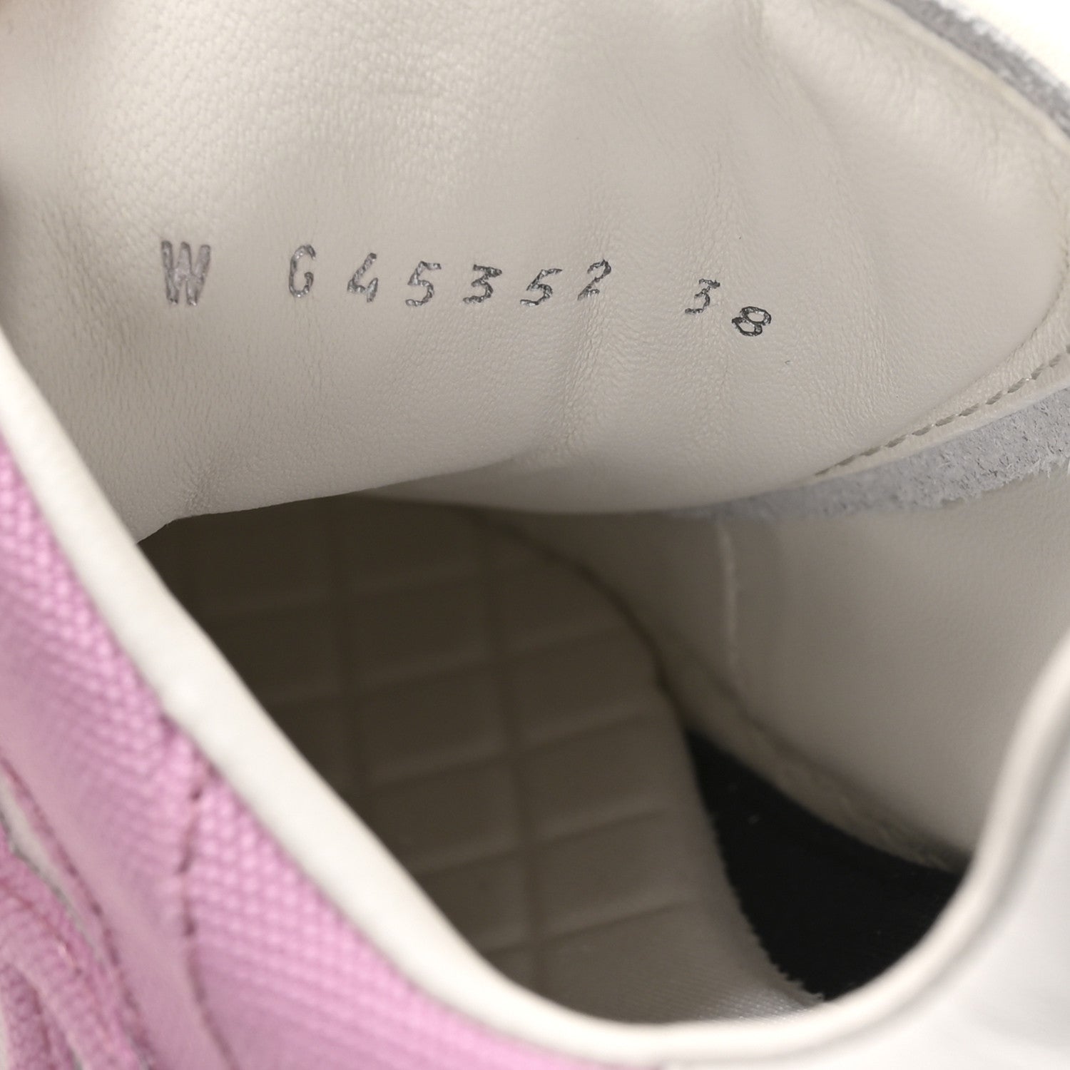 Cotton Sneakers 38 Pink White