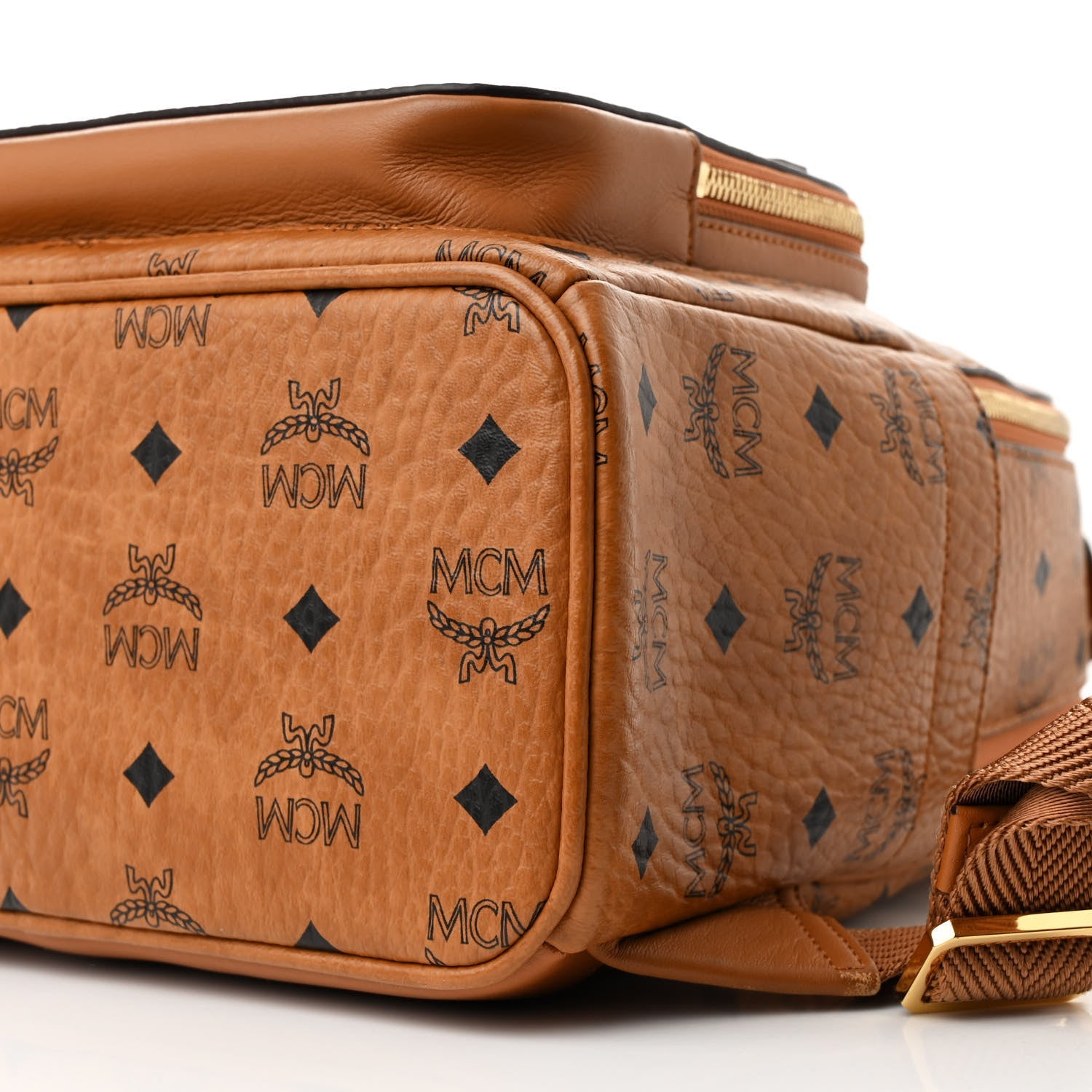 Visetos Mens Medium Stark Backpack Cognac