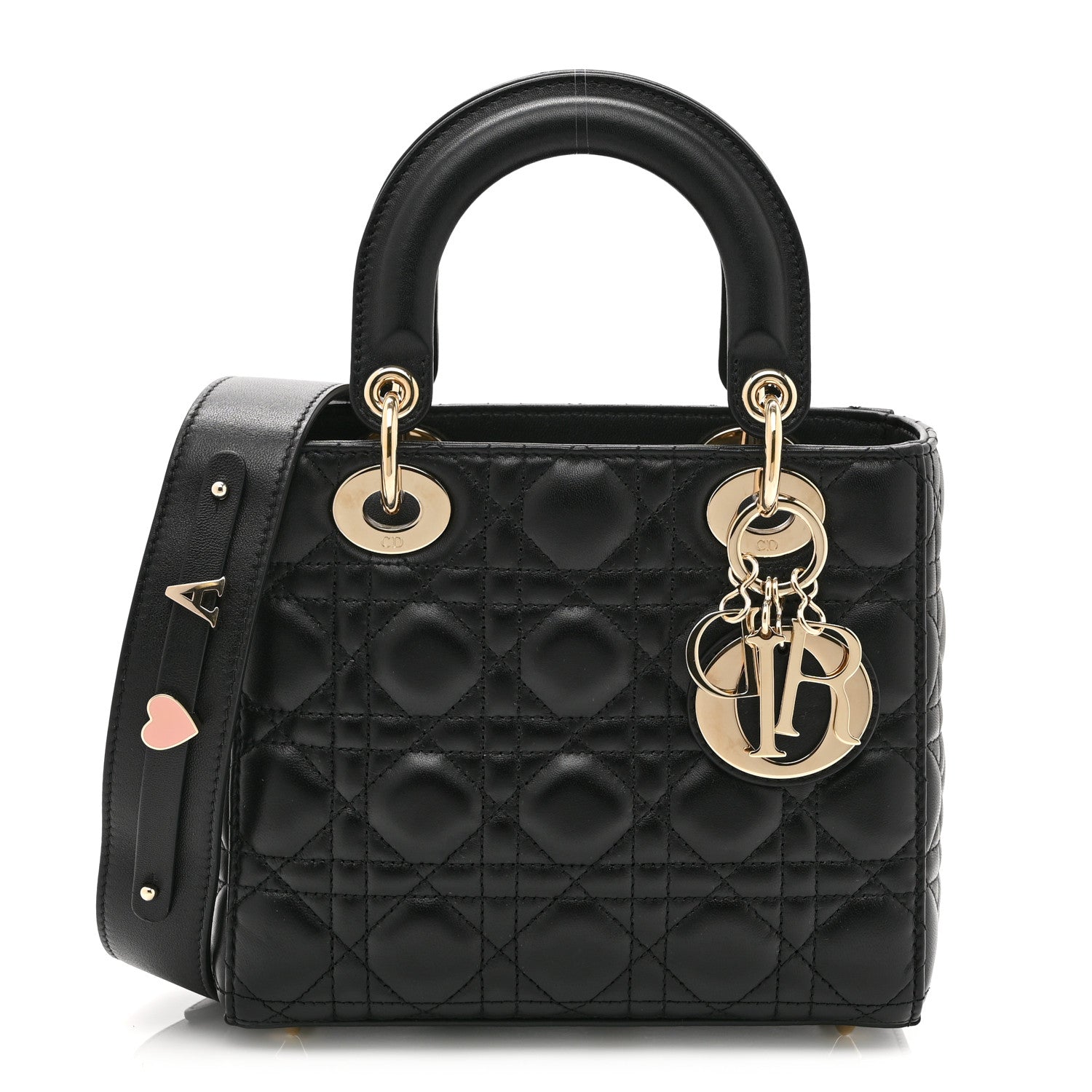 Lambskin Cannage Small My ABCDior Lady Dior Black