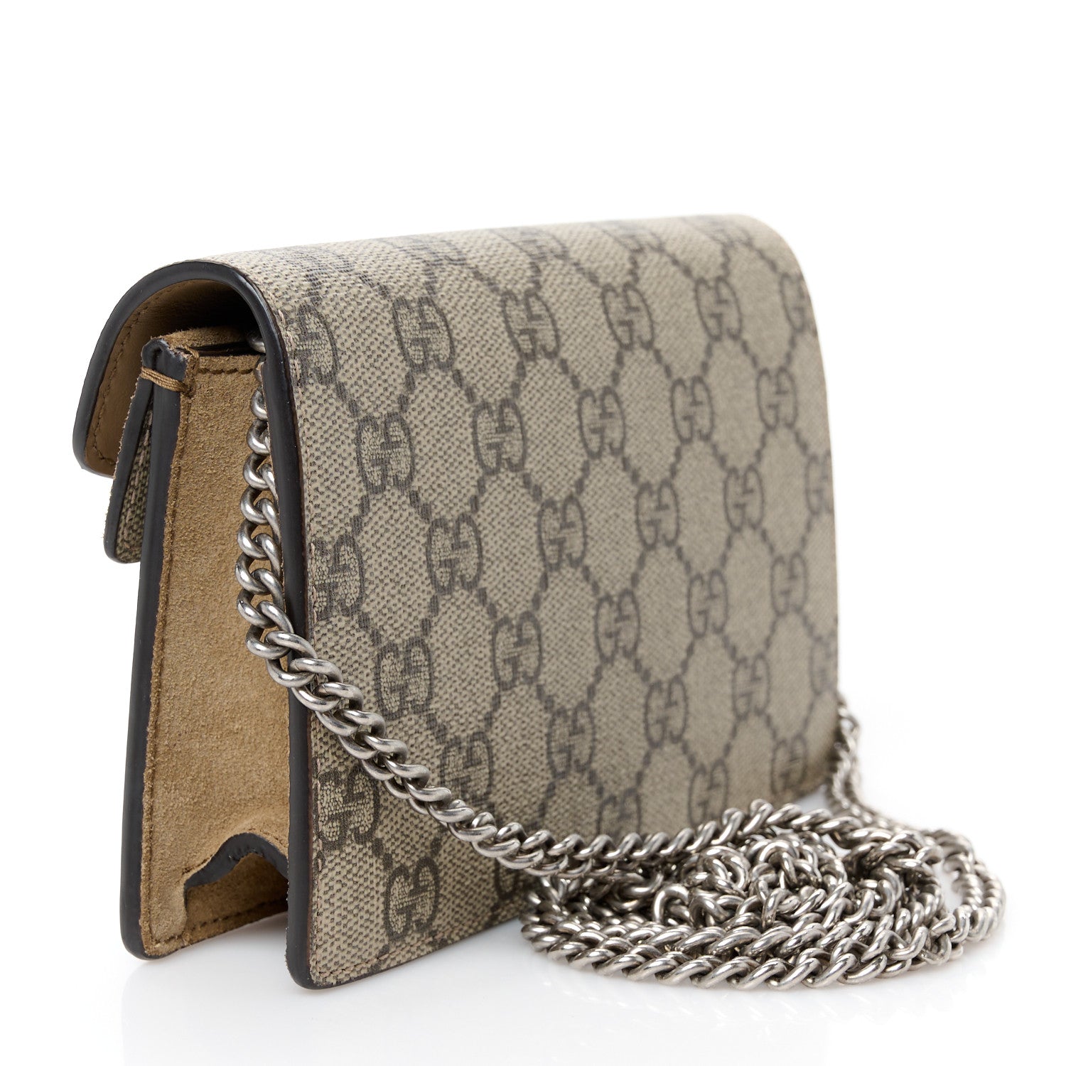 GG Supreme Monogram Super Mini Dionysus Shoulder Bag Taupe