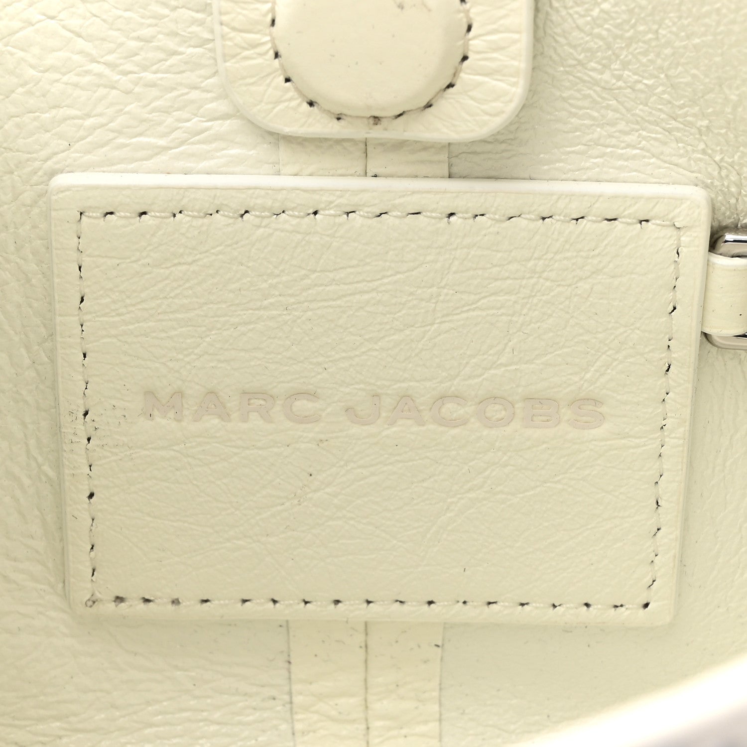 Crinkled Calfskin Future Floral Mini The Sack Bag White Multicolor