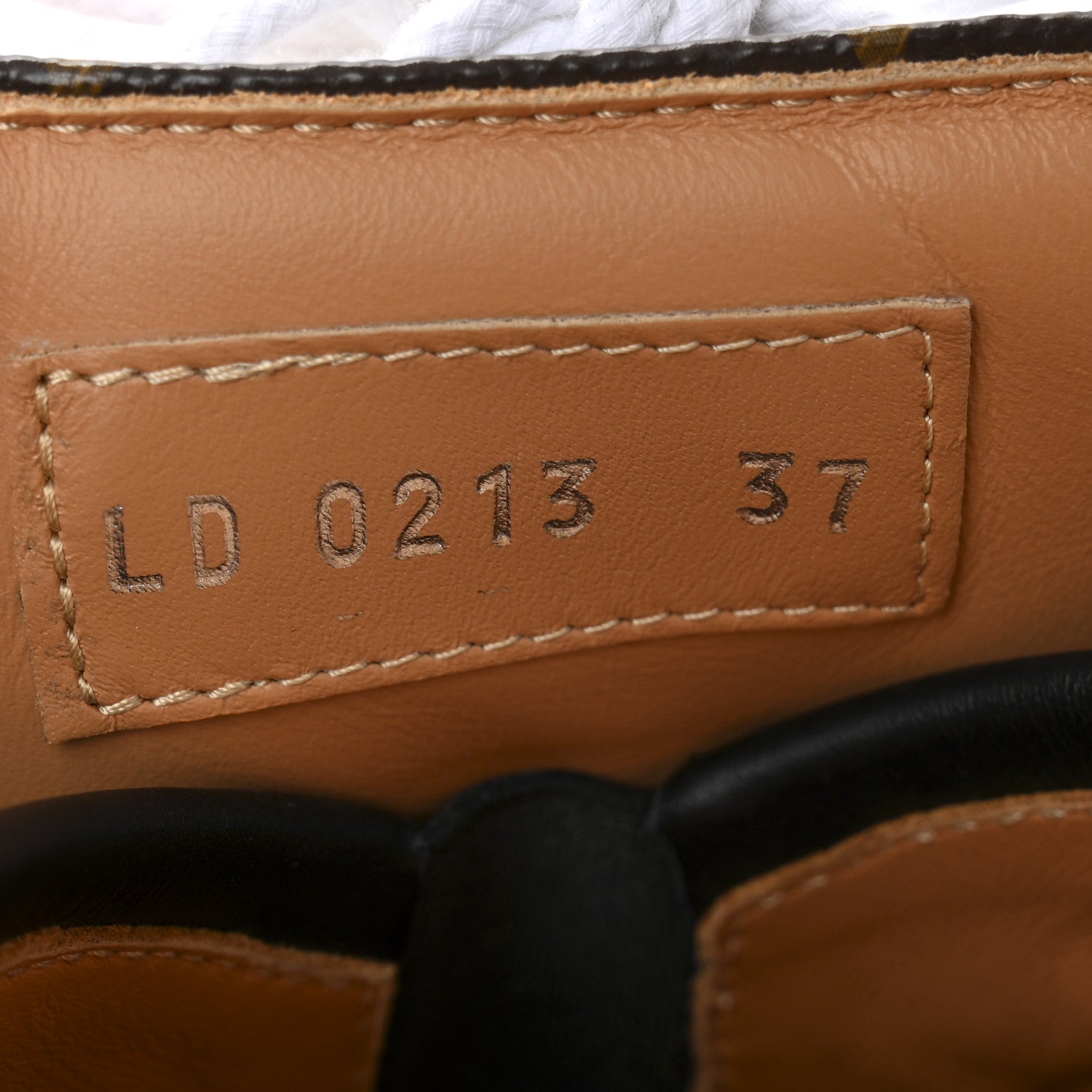 Suede Monogram Lous Open Back Sneaker 37 Black