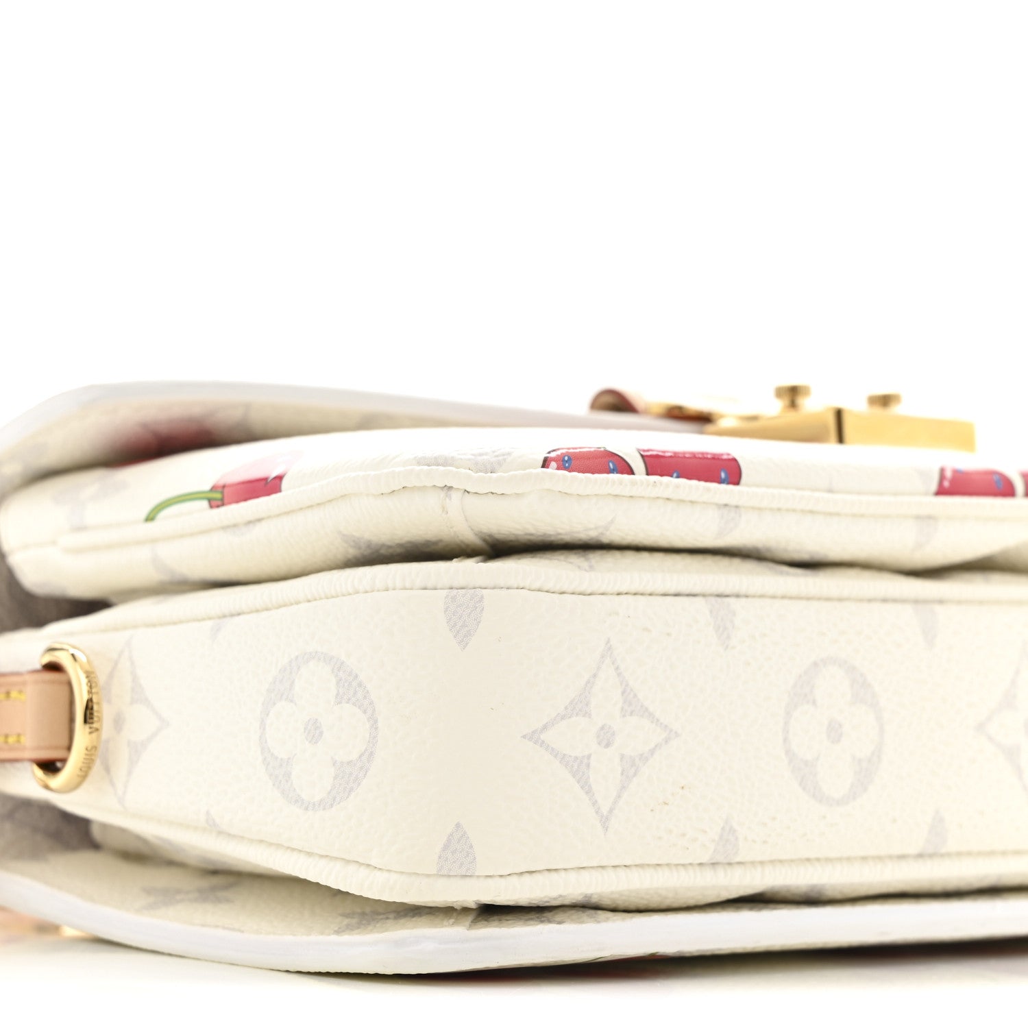 LV X TM Monogram Cerises Pochette Metis East West White