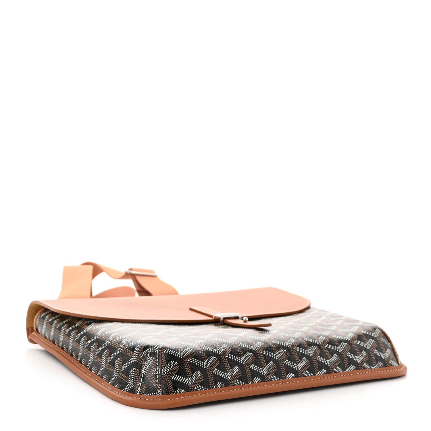 Goyardine Coursier Messenger Bag Black Gold