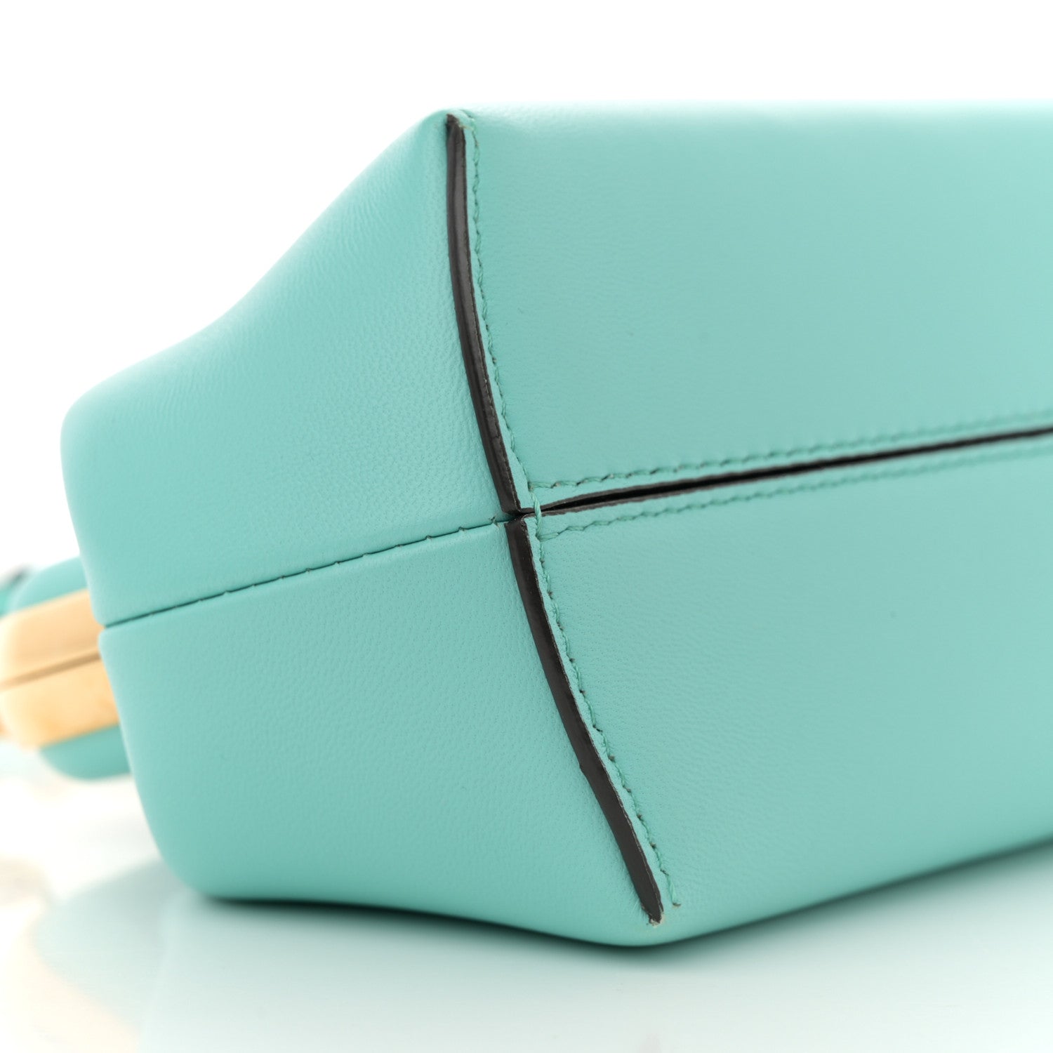 Shiny Nappa Small Fendi First Spring Turquoise