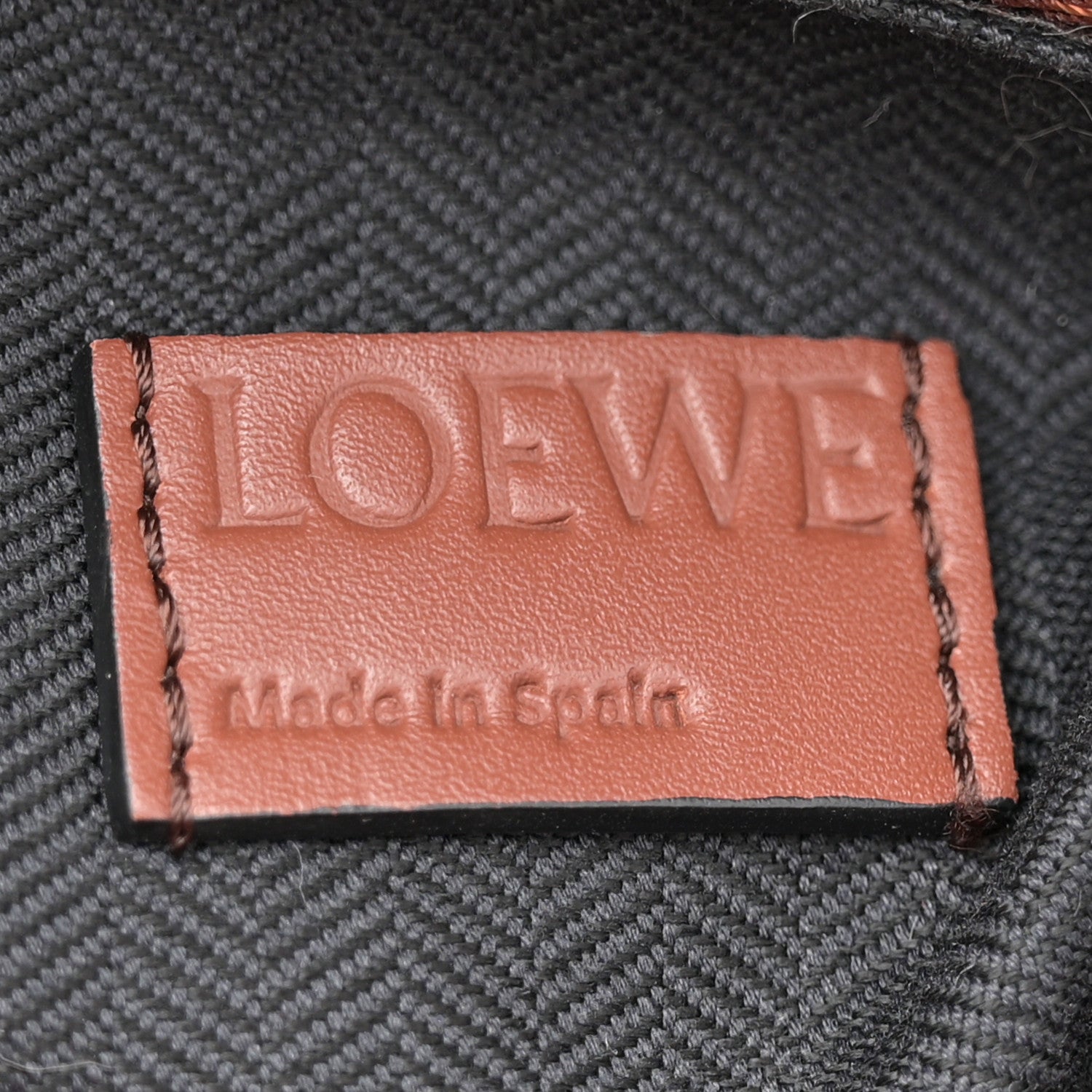 Grained Calfskin Large Puzzle Bag Brown