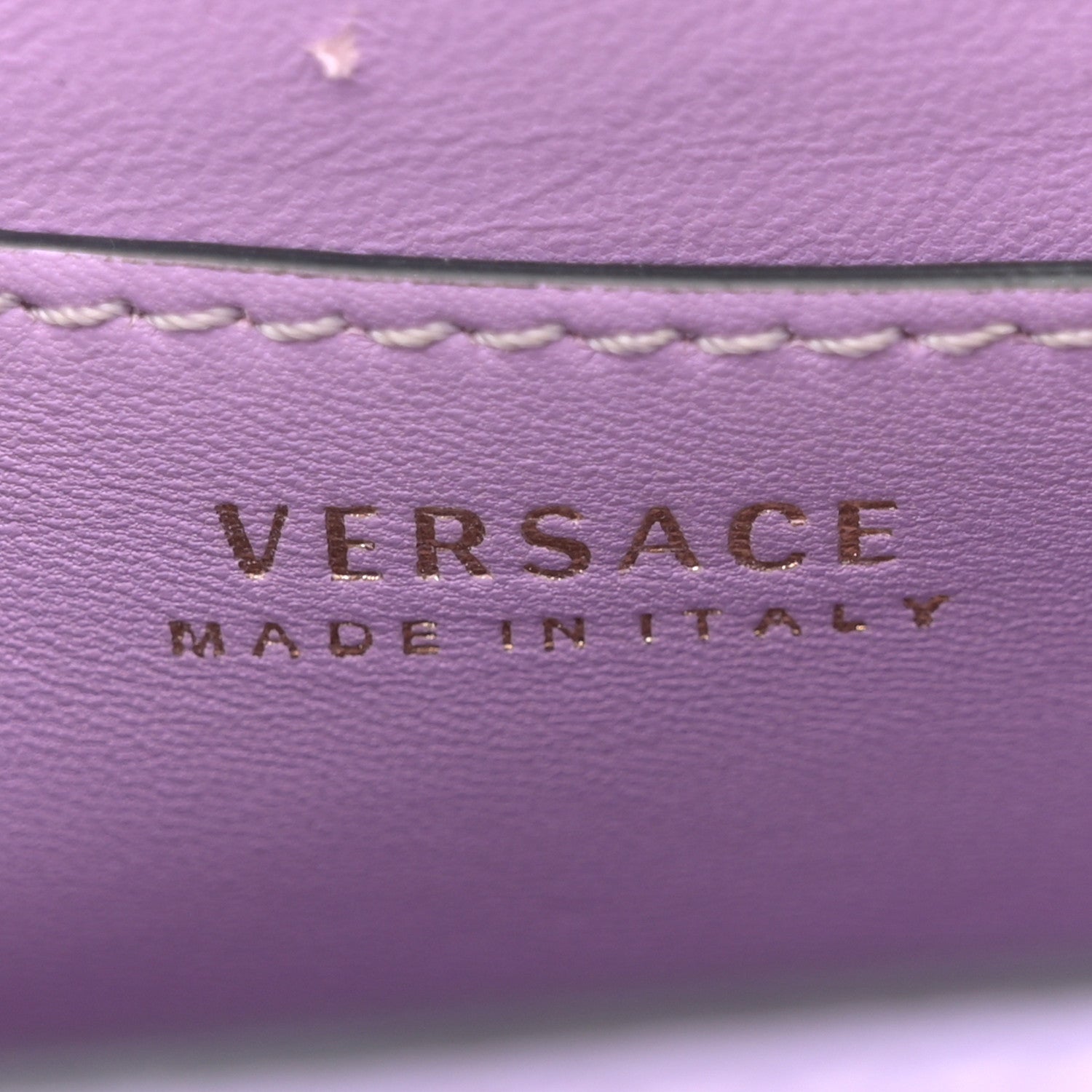 Calfskin Medusa Small Top Handle Handbag Lilac