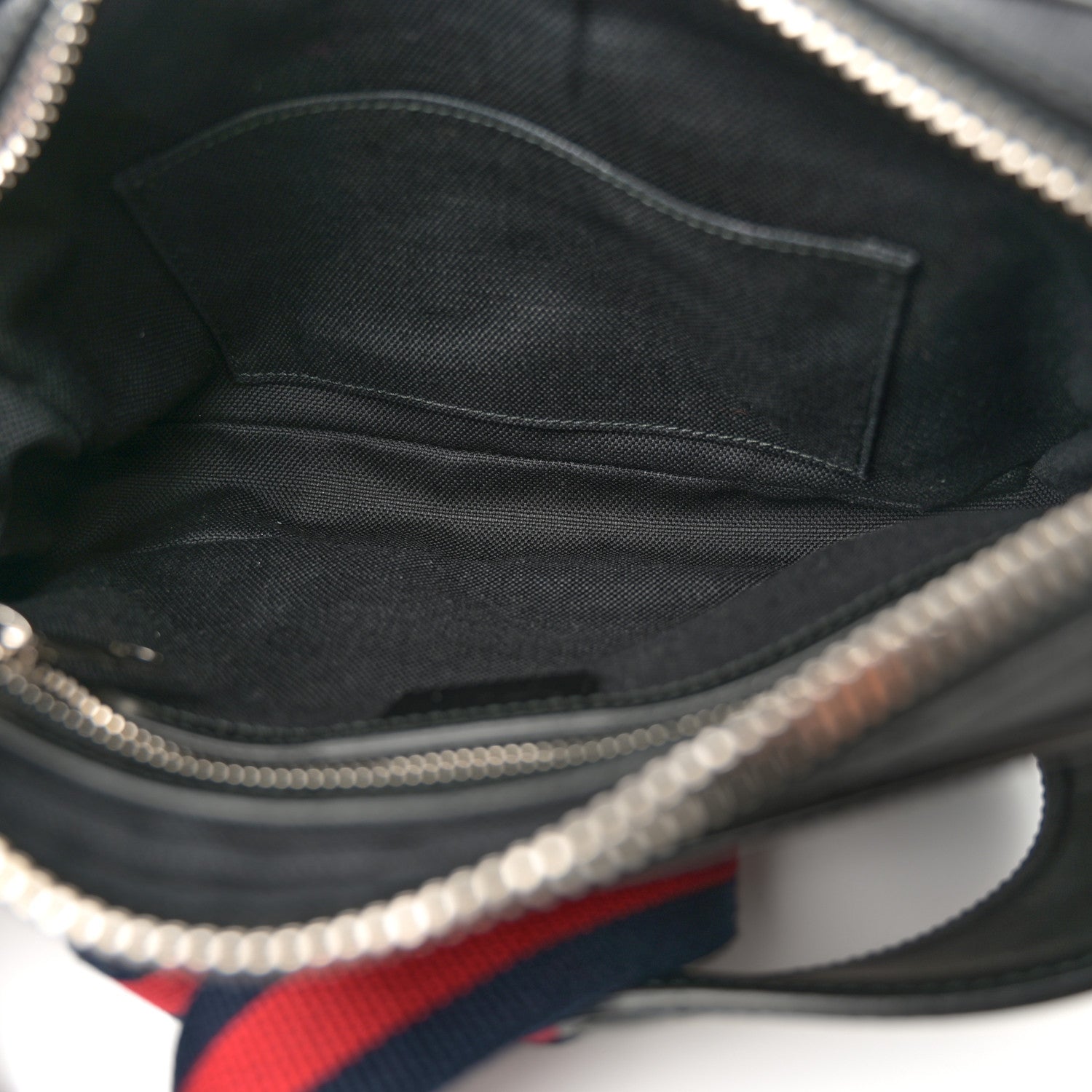 Soft GG Supreme Monogram Web Belt Bag Black Grey