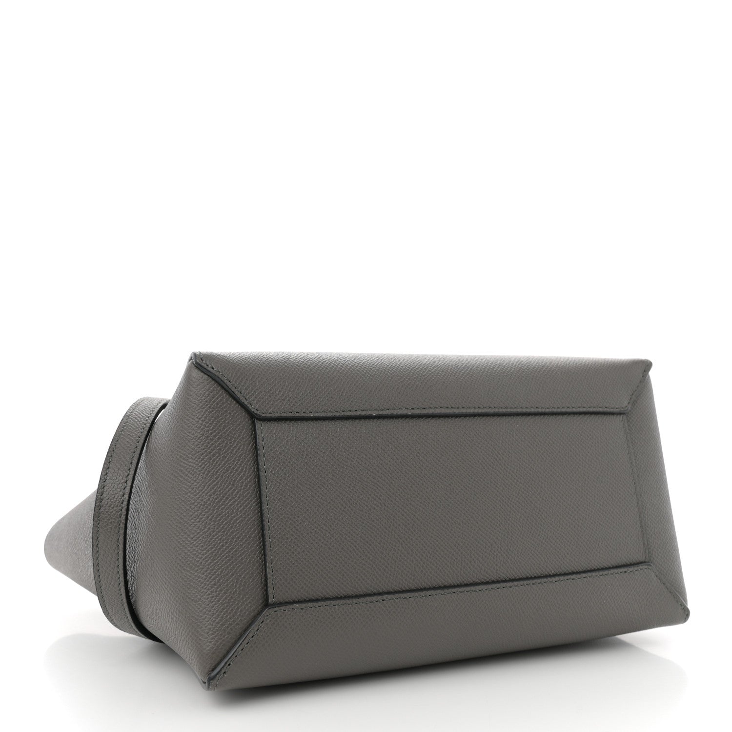Grained Calfskin Micro Belt Bag Grey