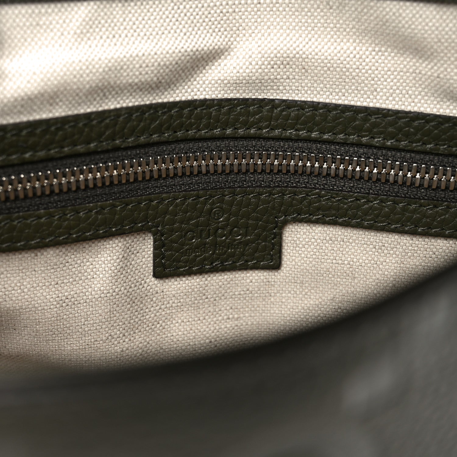 Piuma Calfskin Jumbo GG Embossed Double Buckle Medium Messenger Bag Dark Vintage Olive