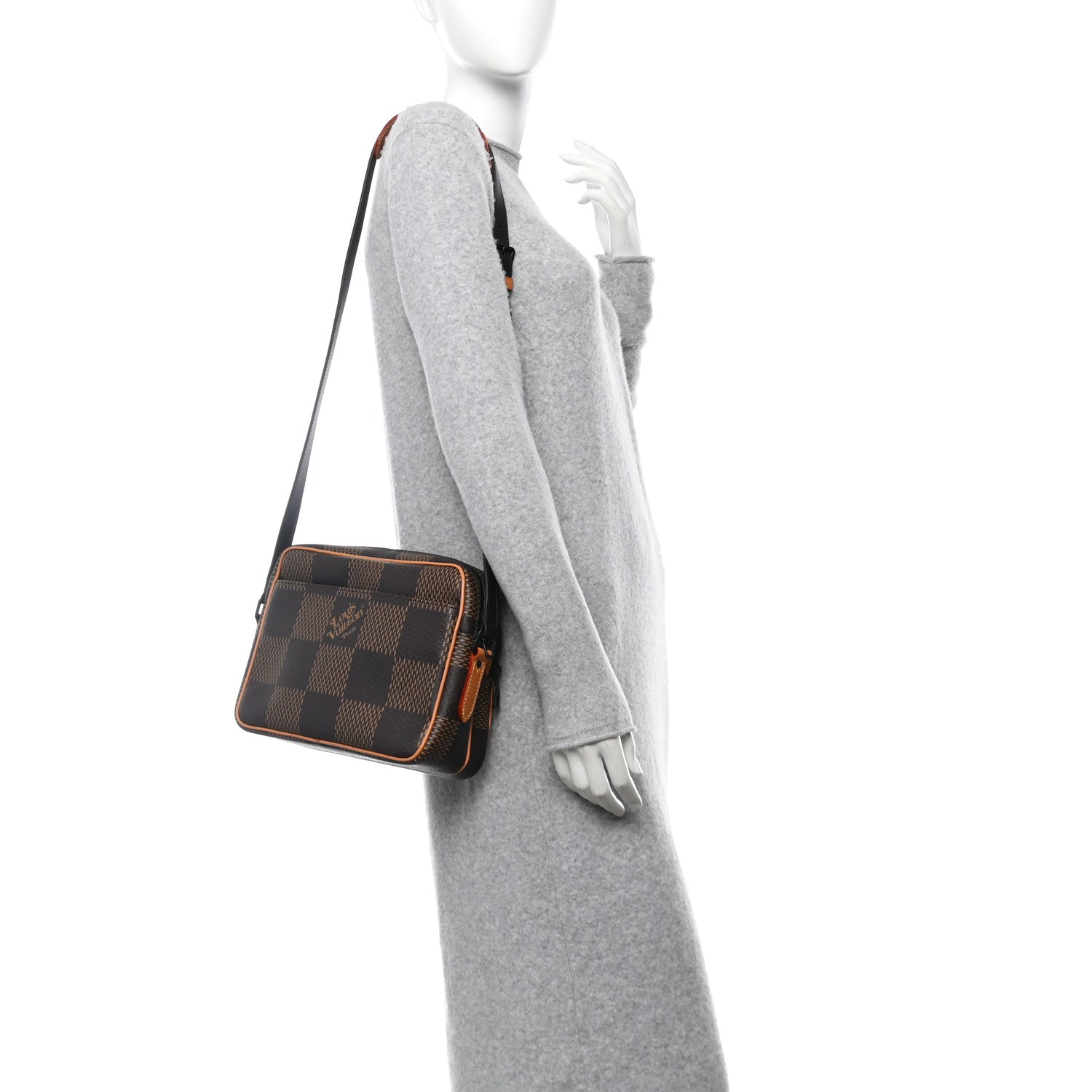 x NIGO Giant Damier Ebene Monogram Nil Messenger