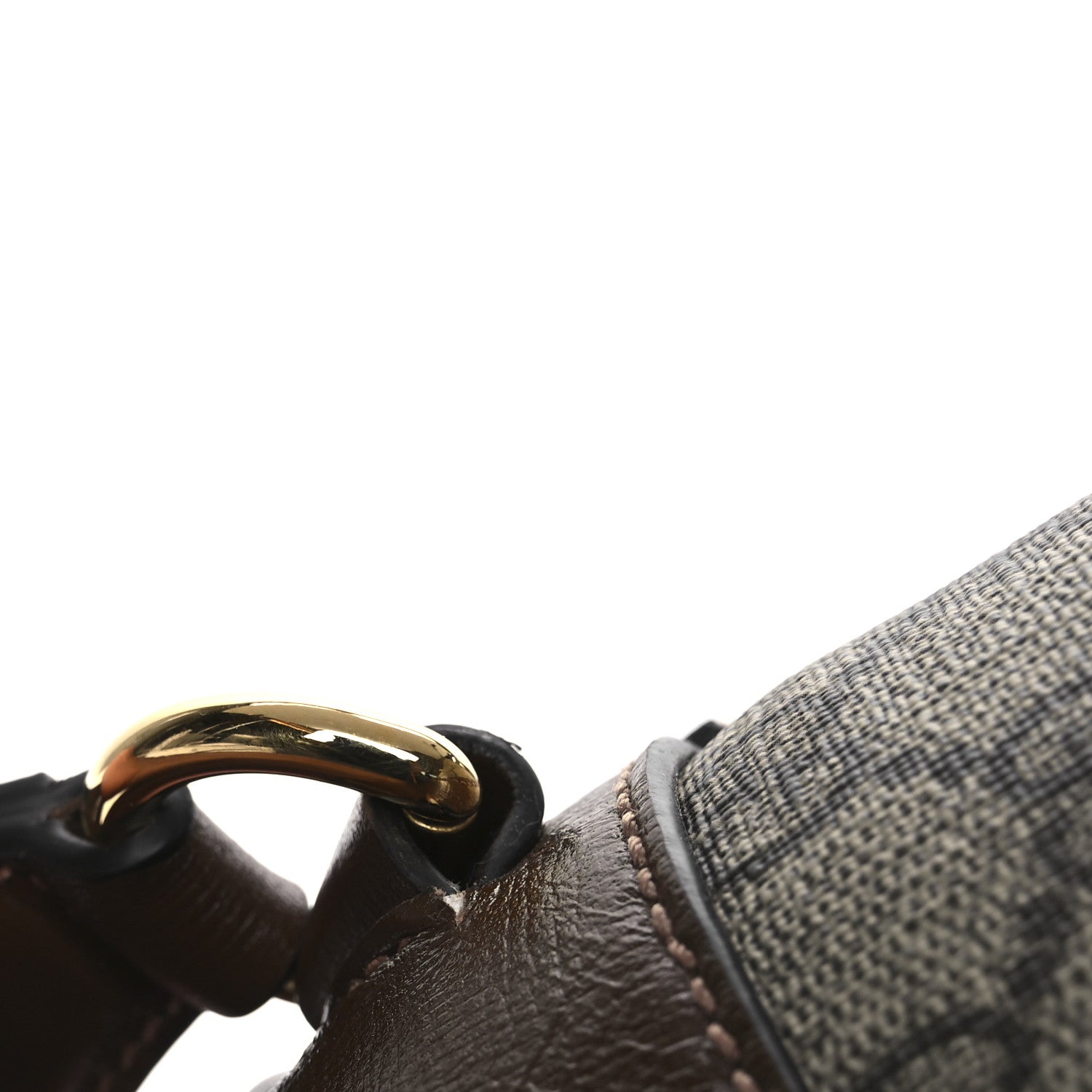 GG Supreme Monogram Azalea Calfskin Retro Interlocking G Buckle Backpack Beige Ebony Brown Sugar