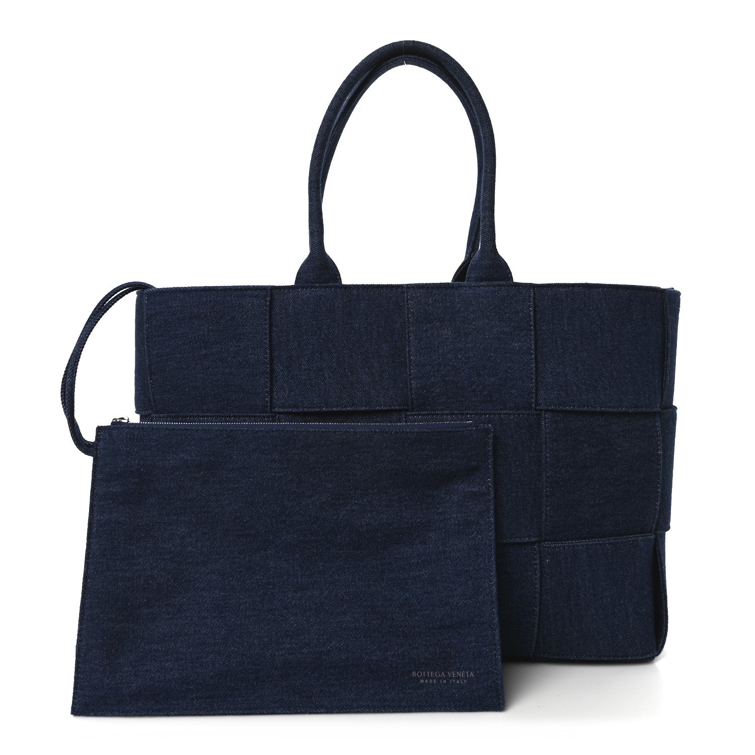 Denim Maxi Intrecciato Mens Arco Tote