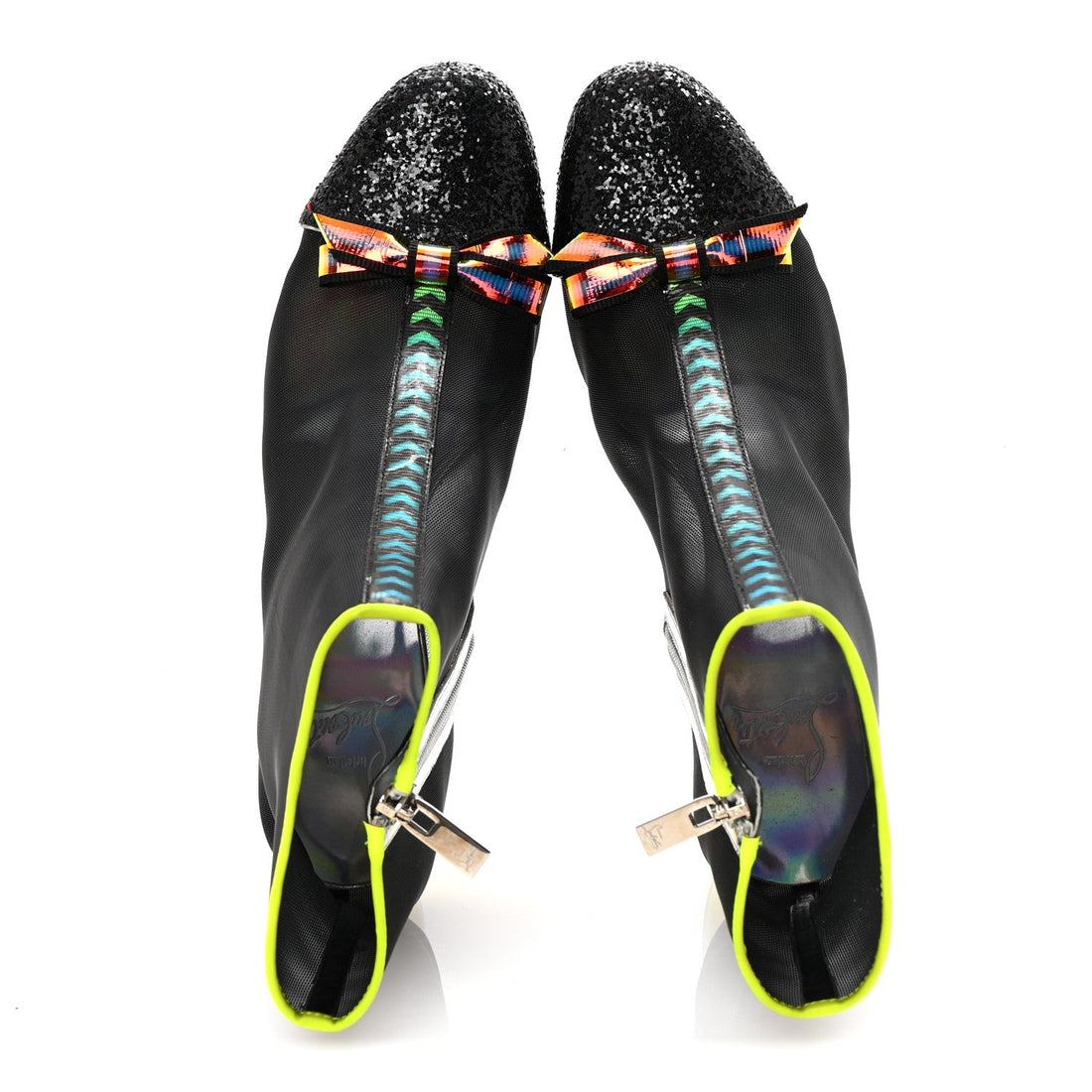 Mesh Checkypoint 55 Booties 39 Black