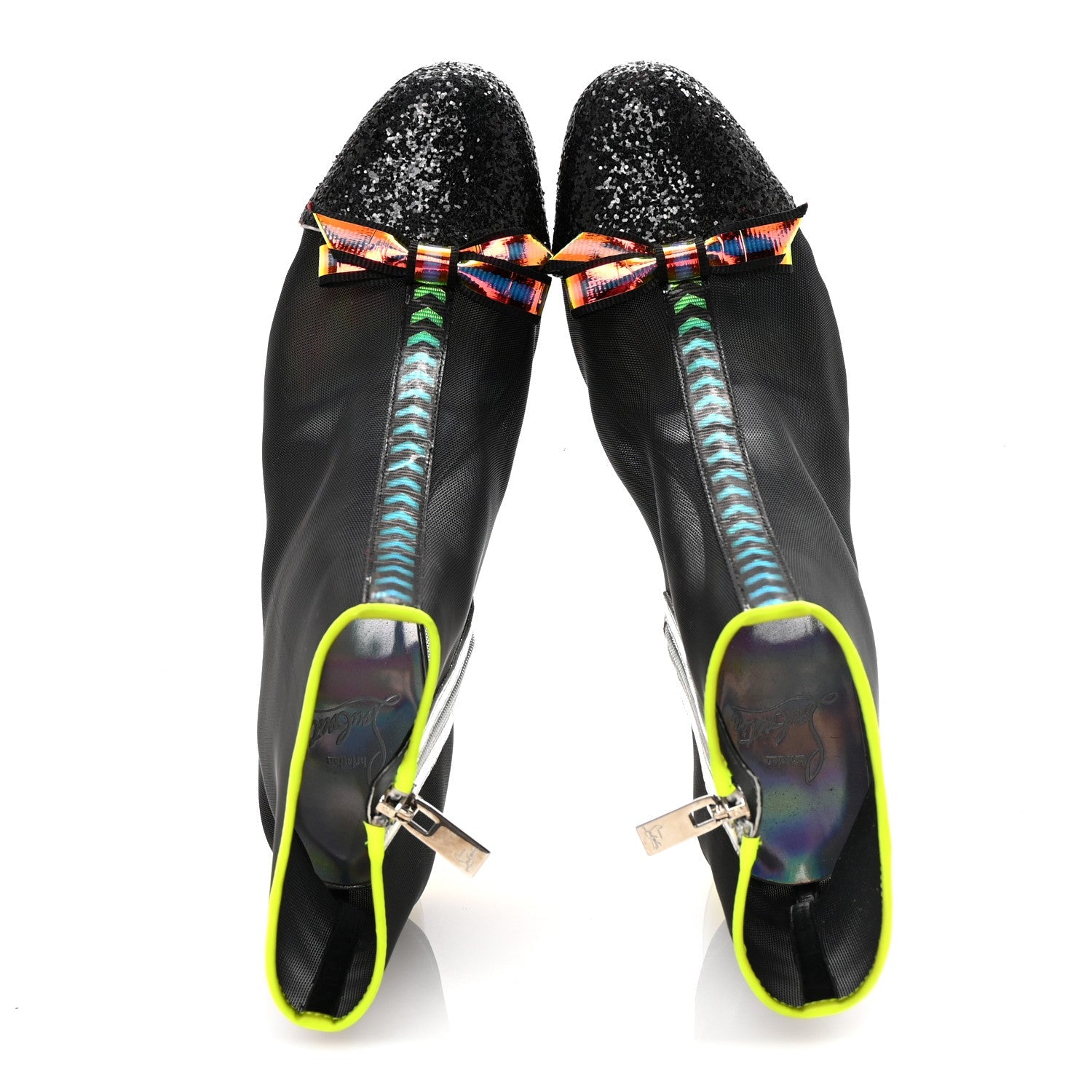 Mesh Checkypoint 55 Booties 39 Black