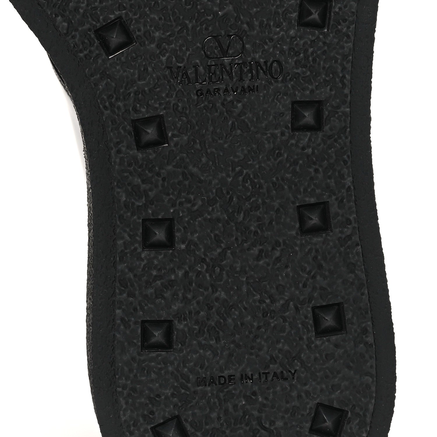 Calfskin Rockstud Mens M-Way Single Monk Loafers 42 Black