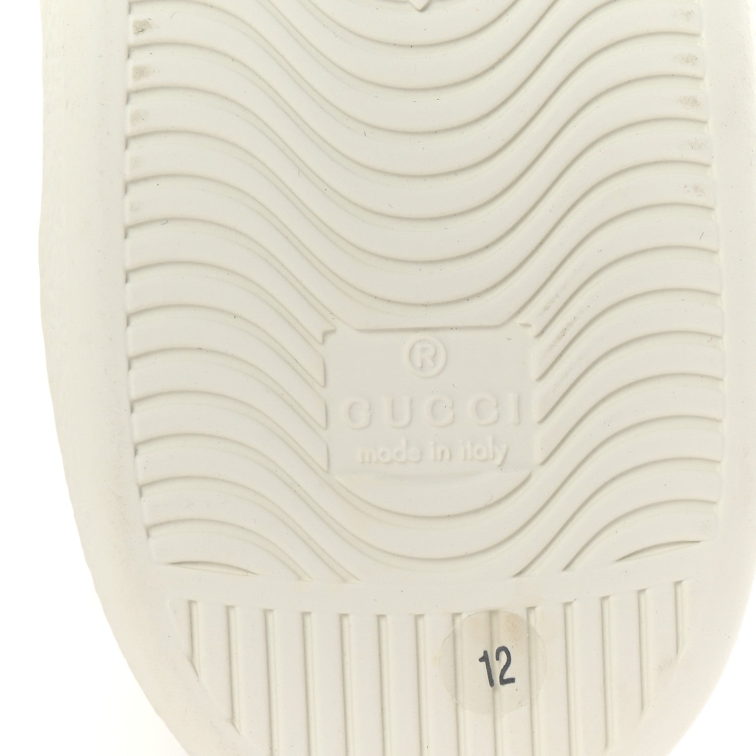 Calfskin Interlocking G Perforated Mens Ace Sneakers 12 White Grey Sky