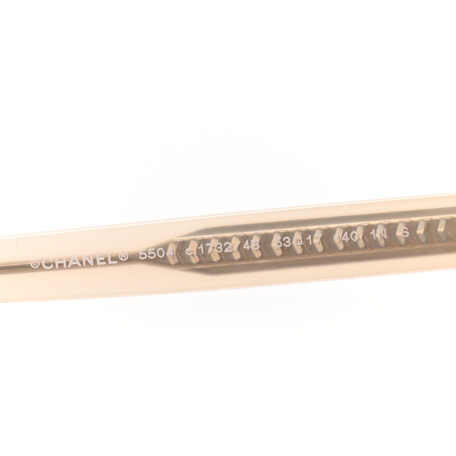 Acetate Rectangle Sunglasses 5504 Light Pink