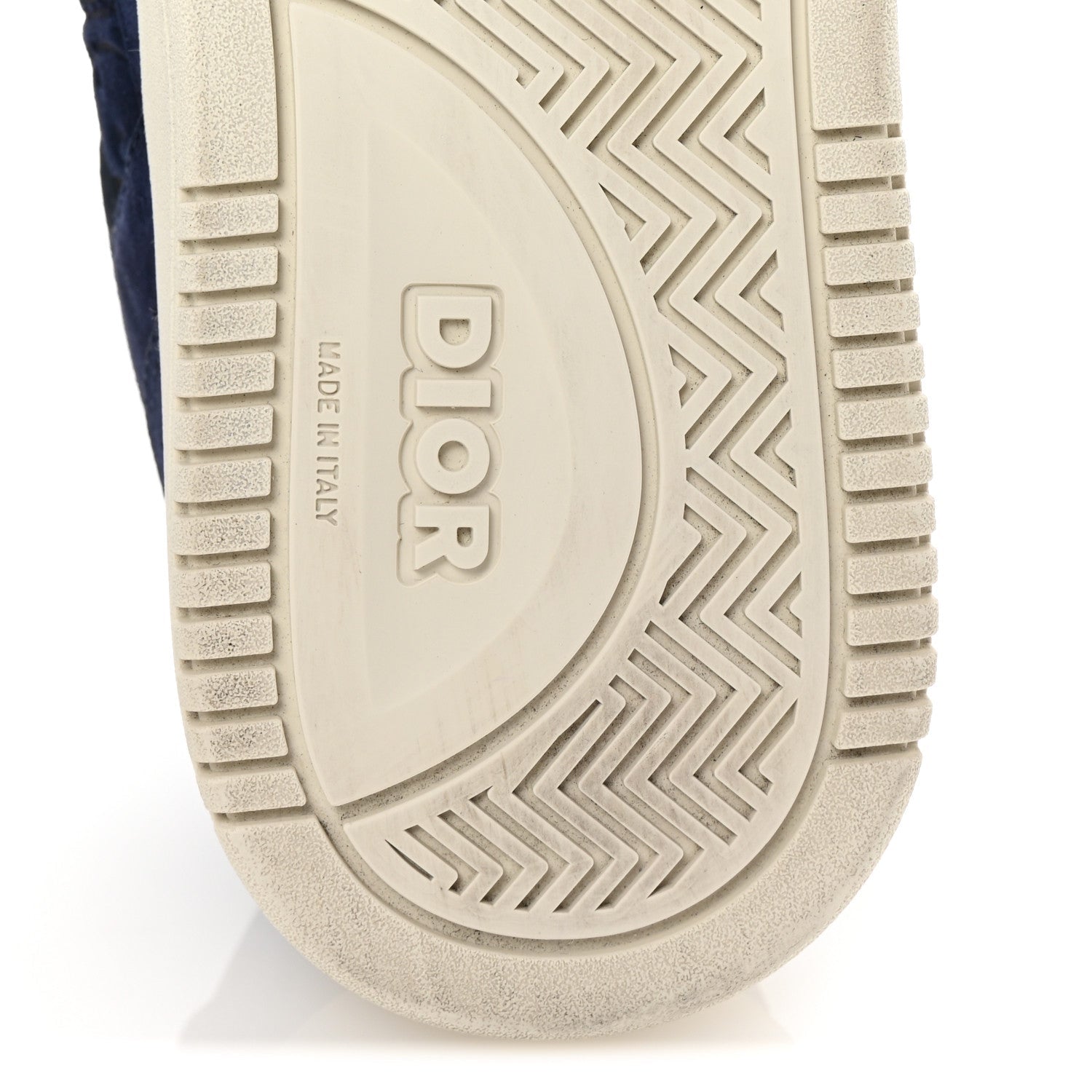 Suede Calfskin Oblique Mens B27 Uptown Low Top Sneaker 43 Navy Blue