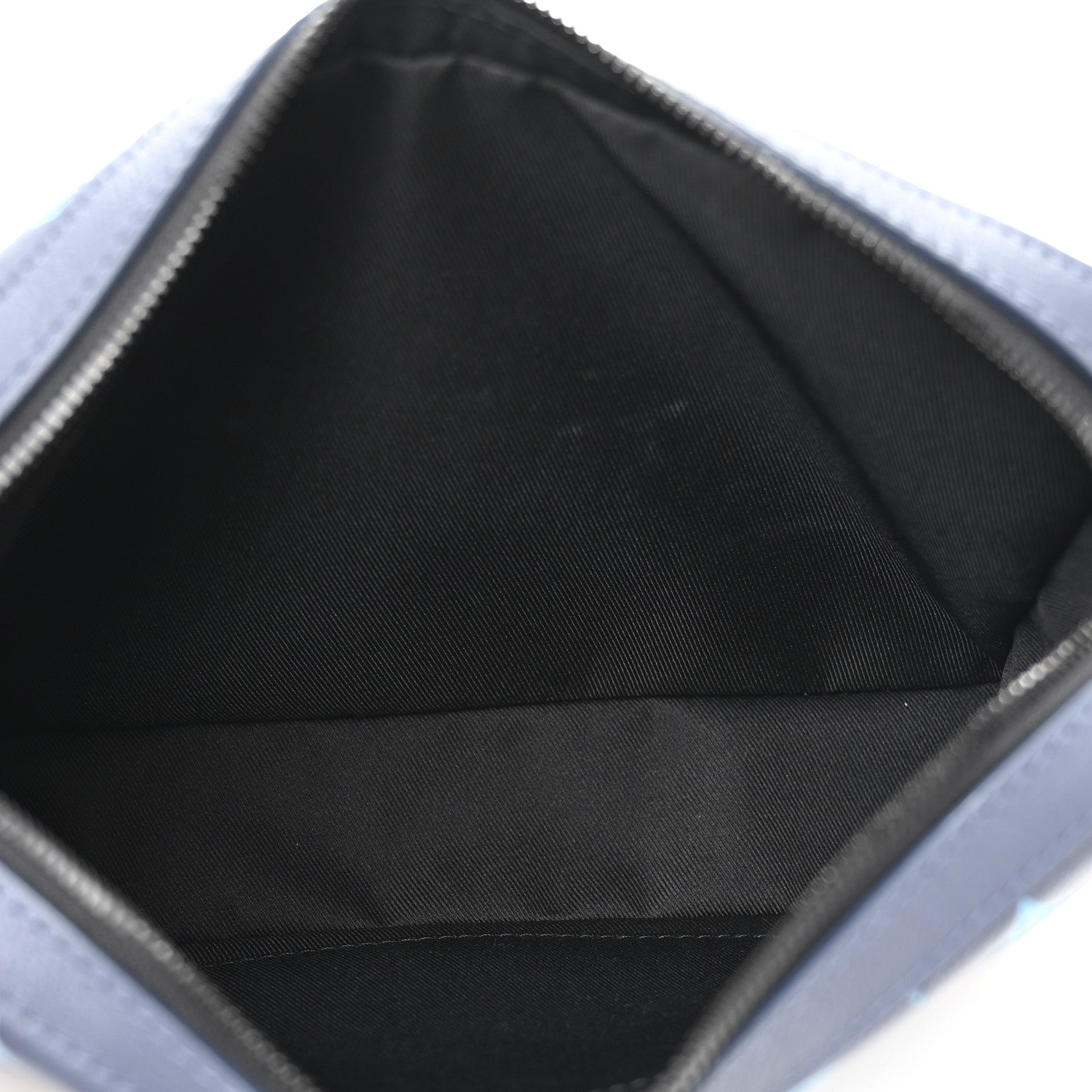 Calfskin Monogram Shadow Trio Messenger Navy River Blue