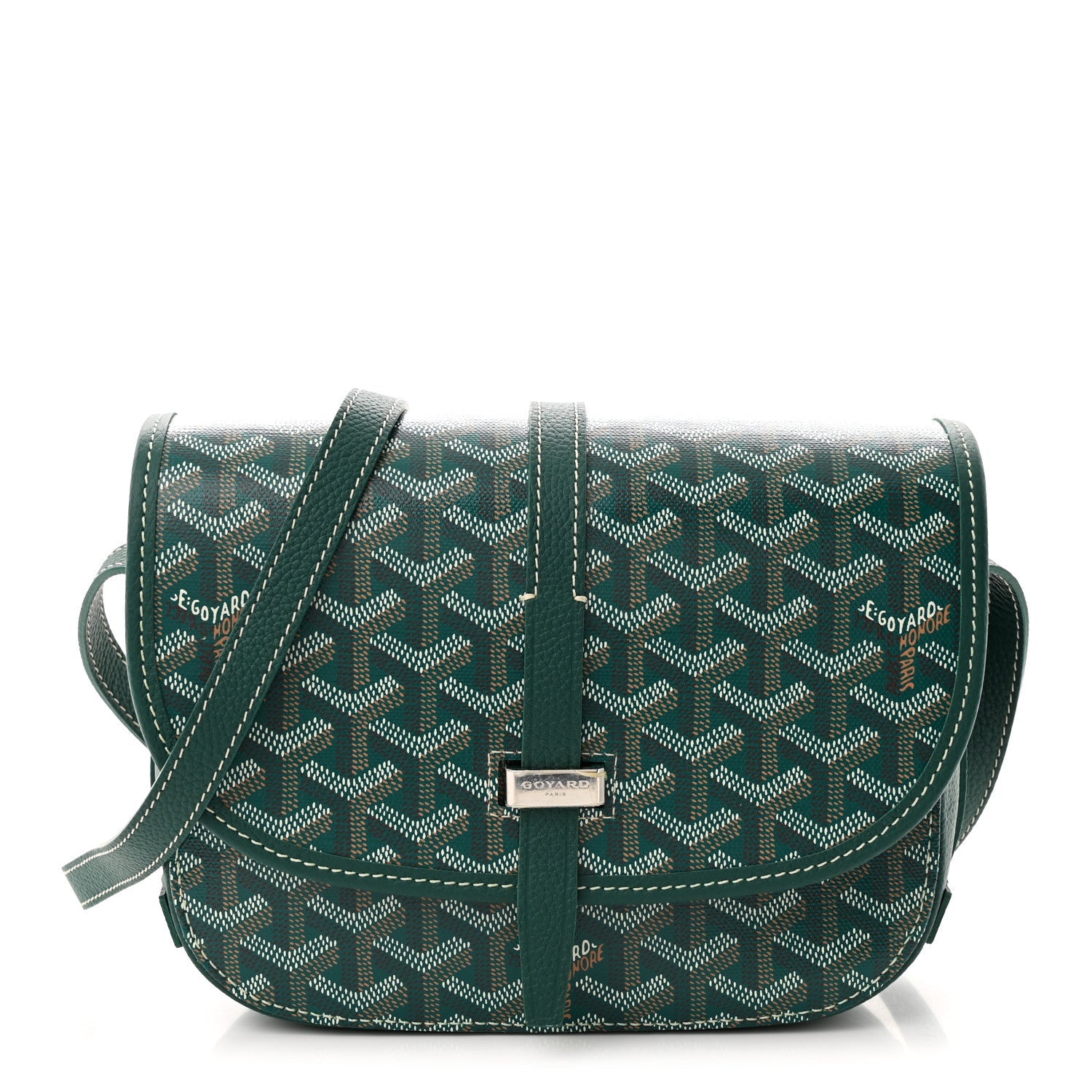 Goyardine Belvedere II PM Messenger Bag Green