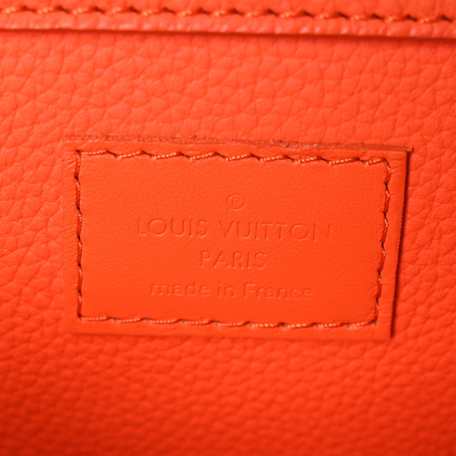 Grained Calfskin Aerogram New Sling Orange