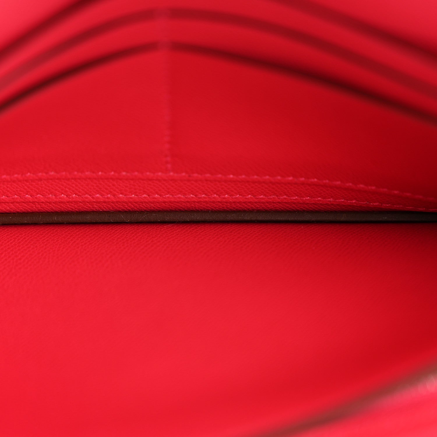 Madame Calfskin Kelly Pocket Long Wallet Rose Extreme