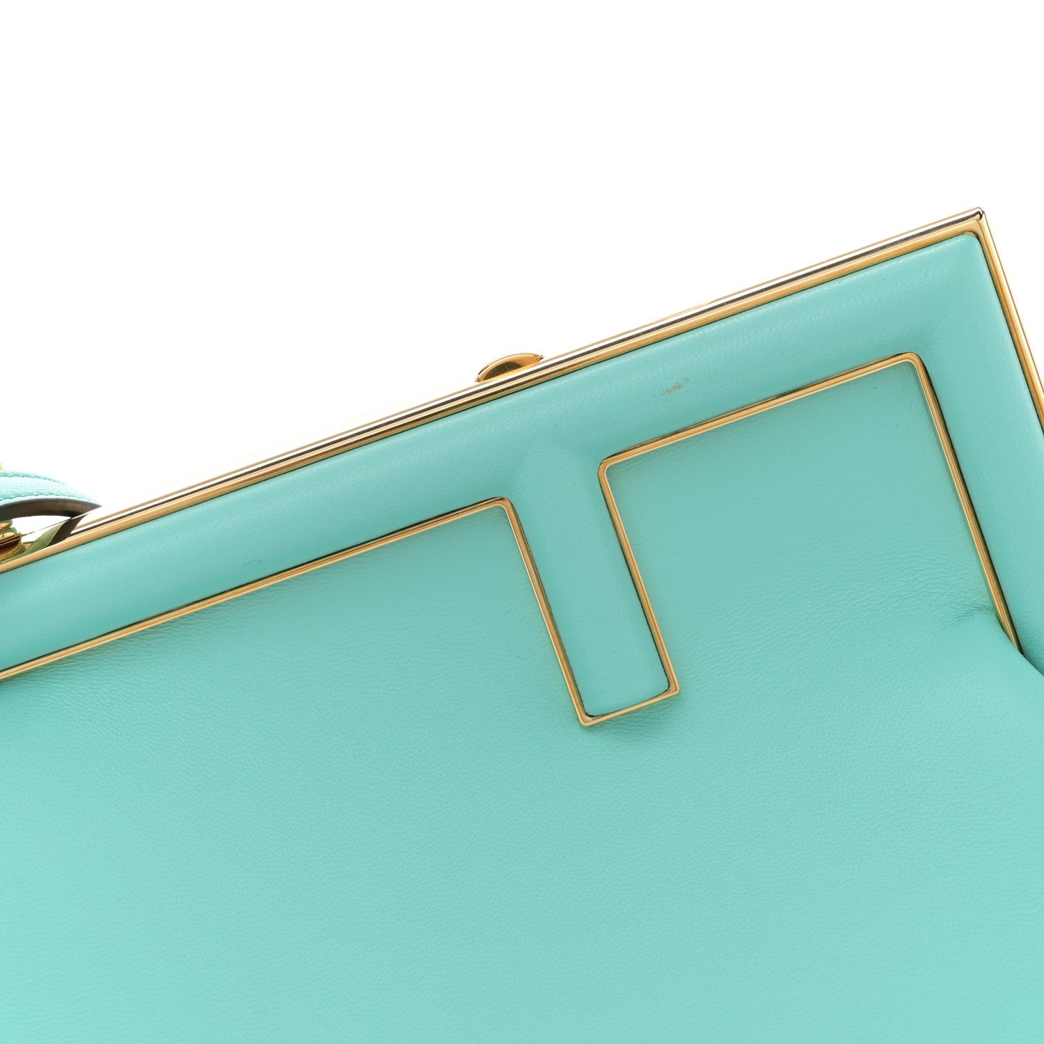 Shiny Nappa Small Fendi First Spring Turquoise