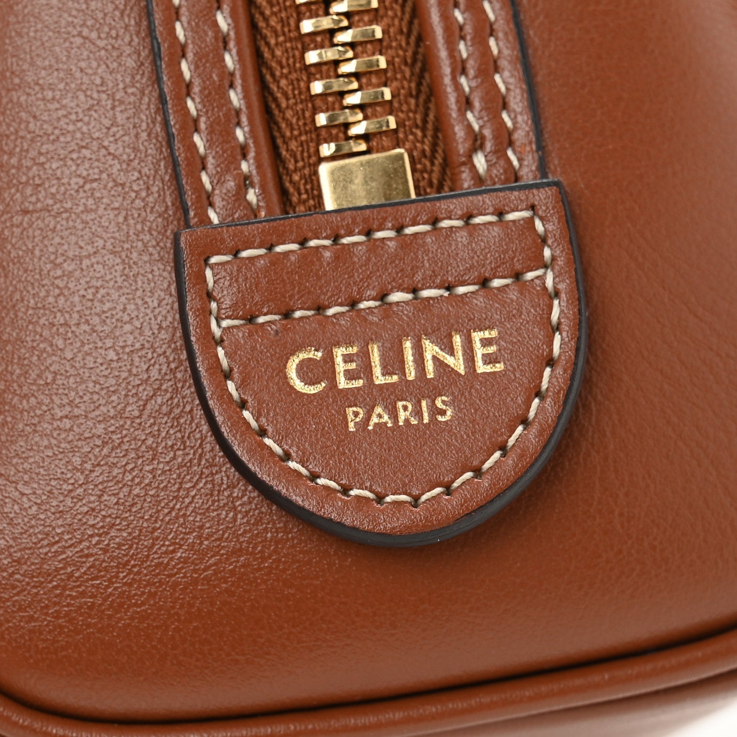 Smooth Calfskin Triomphe Mini Boston Bag Tan