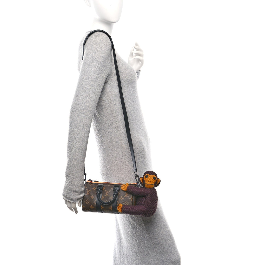 Monogram Monkey Puppet LV Friends Keepall XS